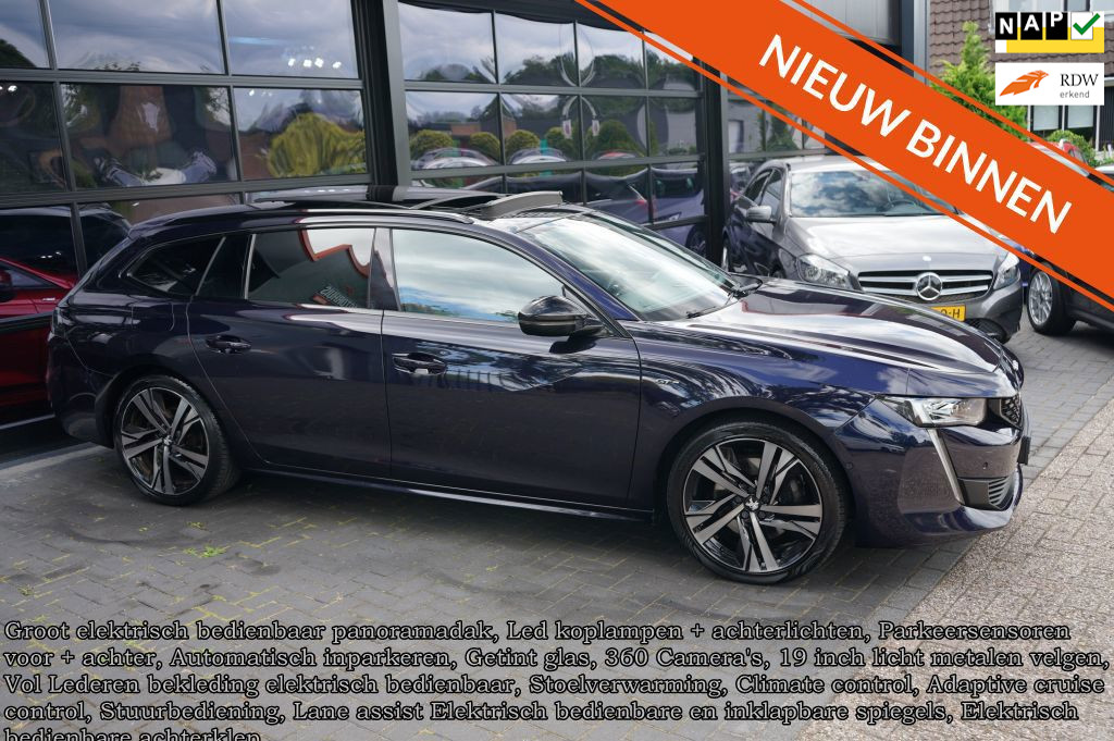 Peugeot 508 SW 1.6 PureTech GT Line Panodak, Leder, 360 Camera, Clima, Lane assist