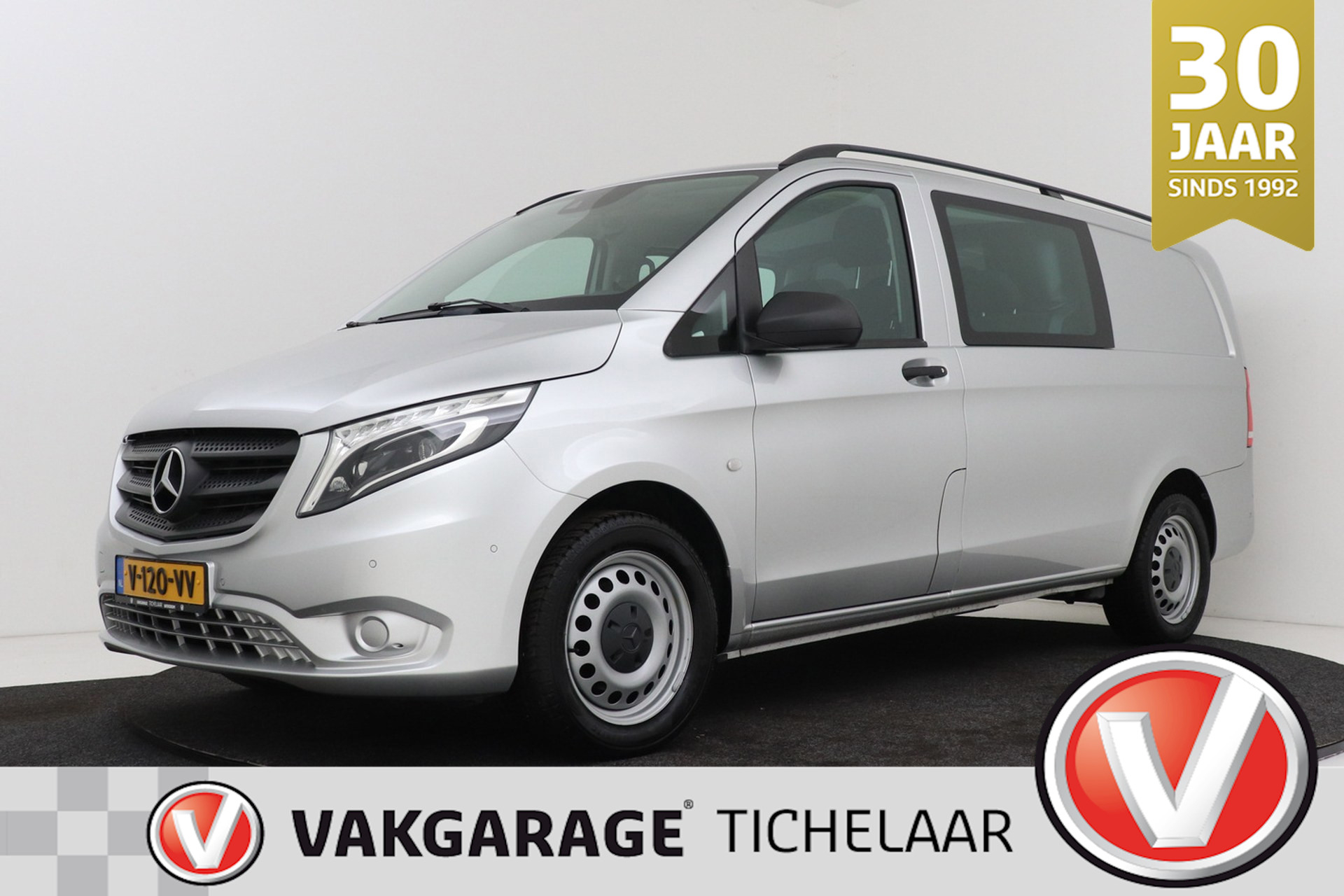 Mercedes-Benz Vito 114 CDI Lang Dubbel Cabine | MARGE | Org NL | Trekhaak | Climate Control | Betimmering | LED | Navigatie | DC