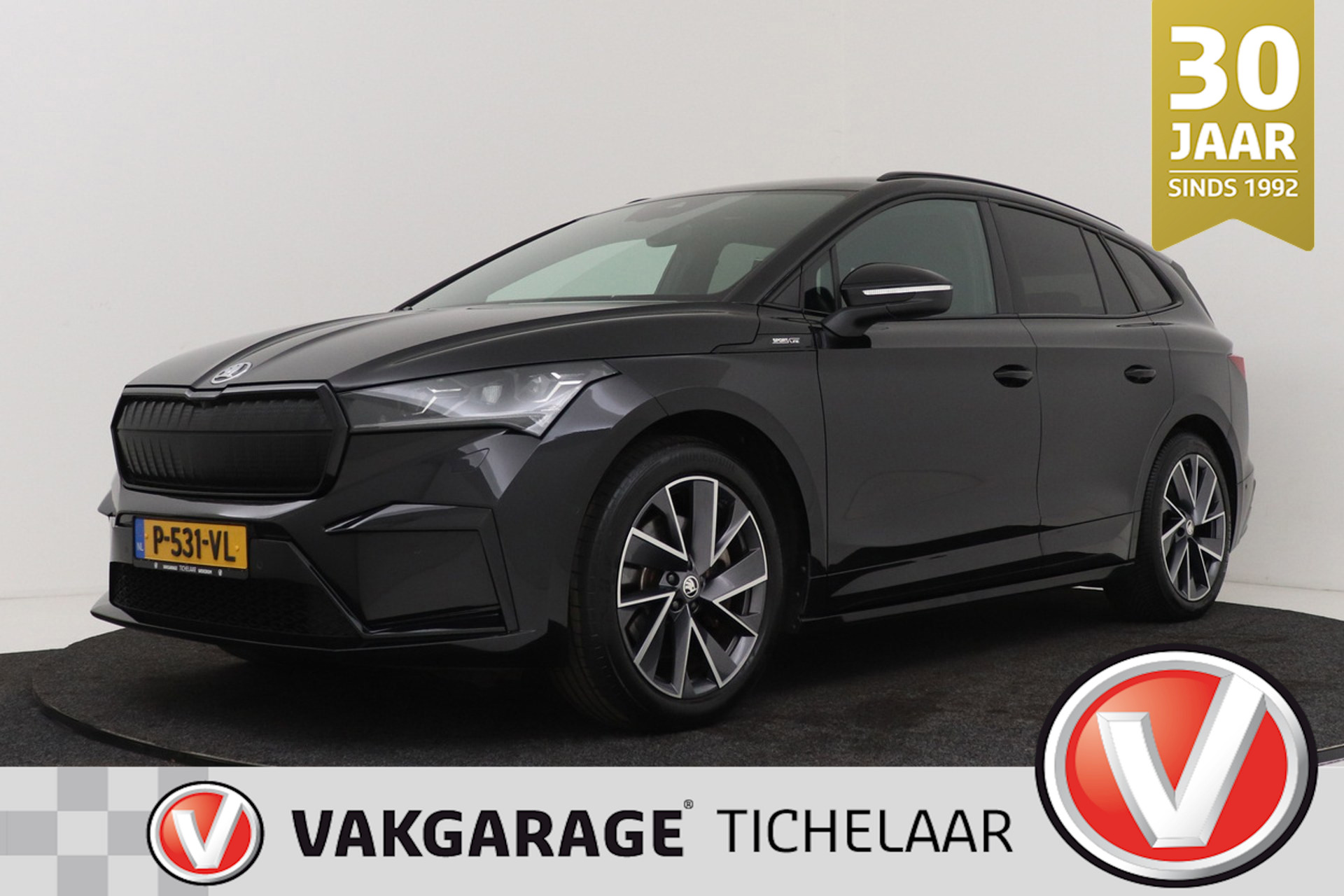 Škoda Enyaq iV 80 Sportline | Uitklap Trekhaak | 92% SoH | CarPlay | Org NL | Adap. Cruise | Stoelverwarming | Camera | Blind Spot