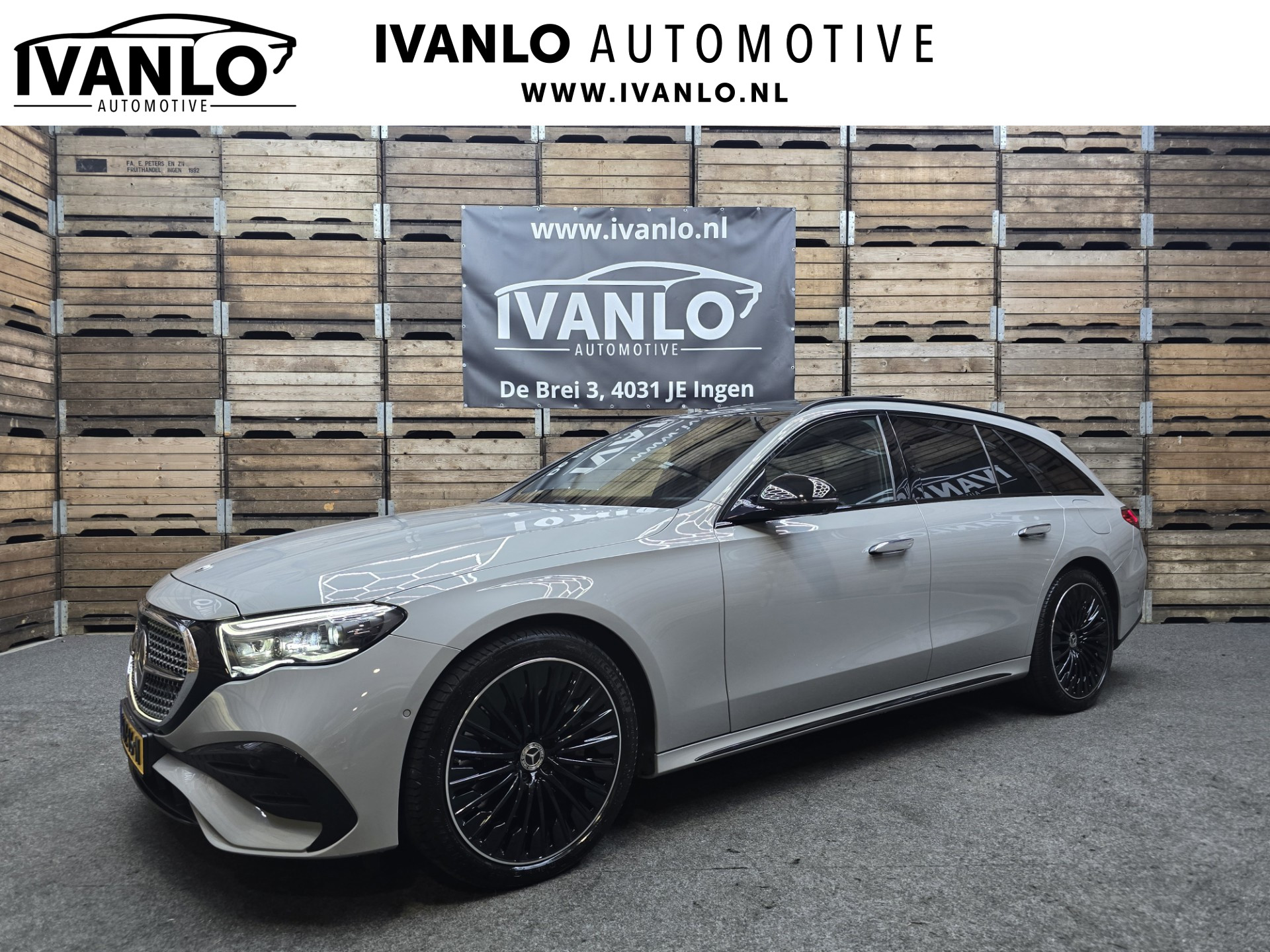 Mercedes-Benz E-Klasse Estate 300 e Exclusive Line AMG HUD 360 Pano Luchtv LED Leder Hyper 20″LM