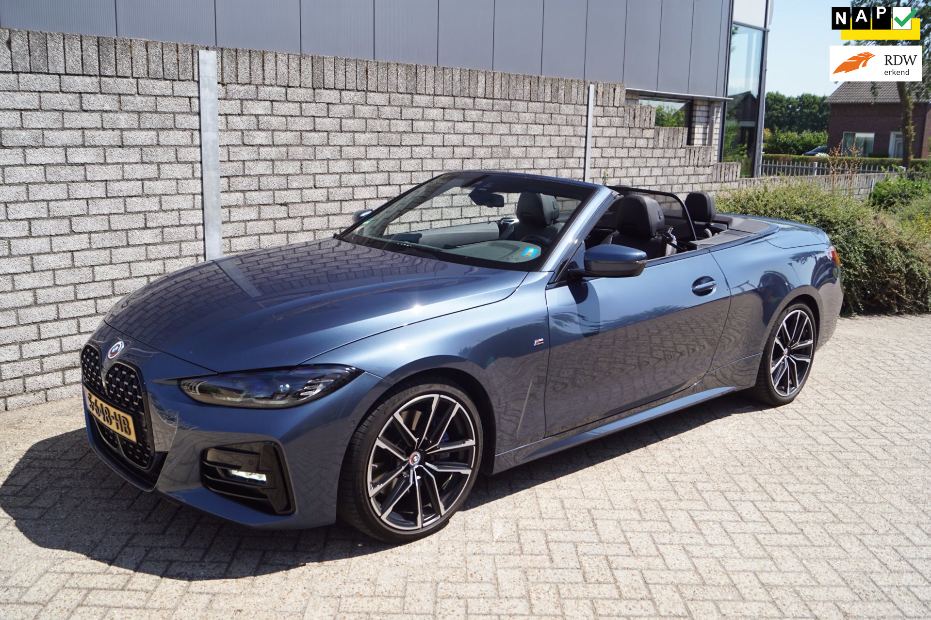 BMW 4 Serie Cabrio 430i High Executive M Sport Autom Leder Sportst Stoel/Stuurverw Navi Camera Clima Nekverw 2x PDC LMV 19 ENZ