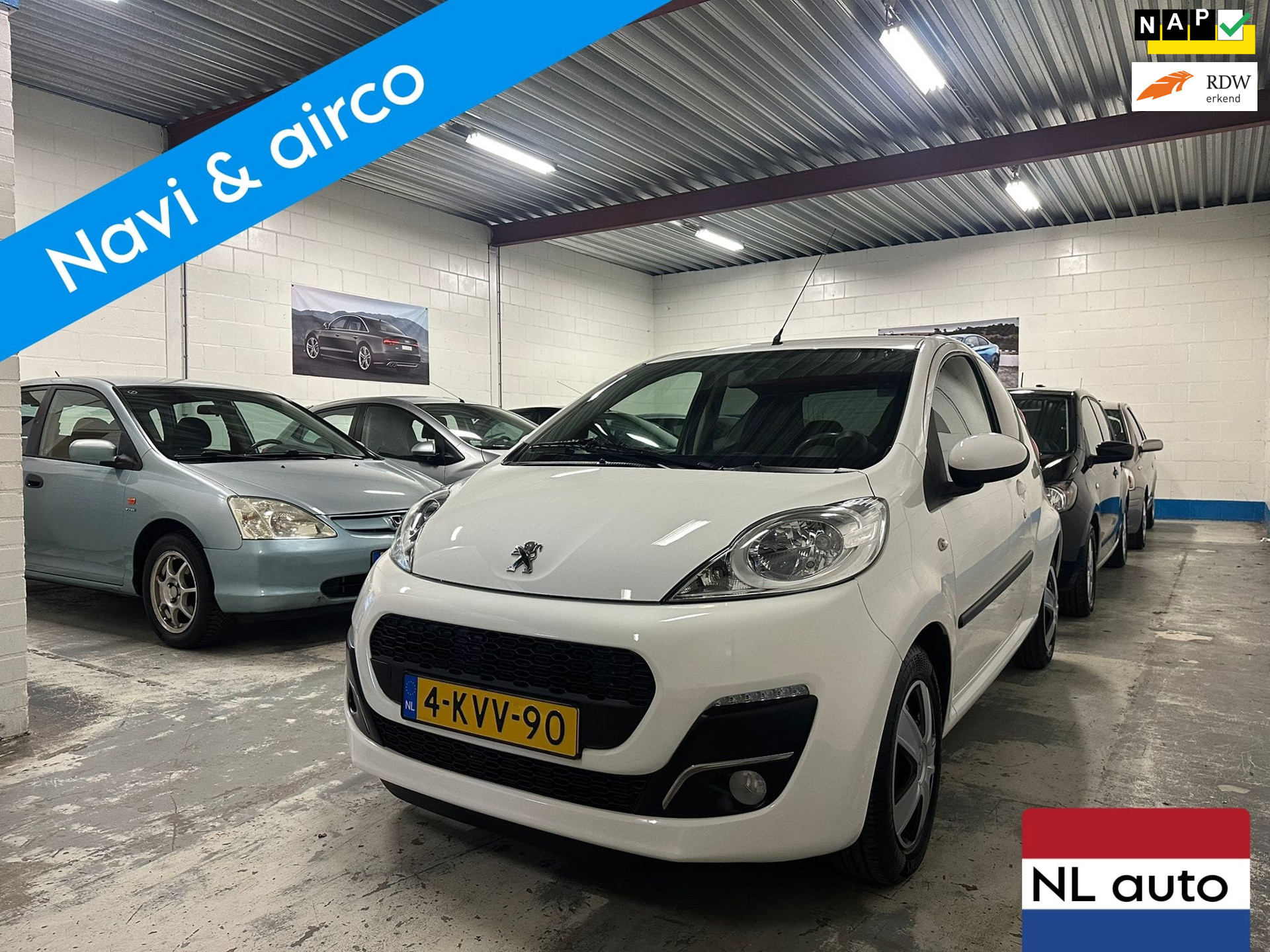 Peugeot 107 1.0 Active Airco/Navi/Elek/Led/Nap/Apk!