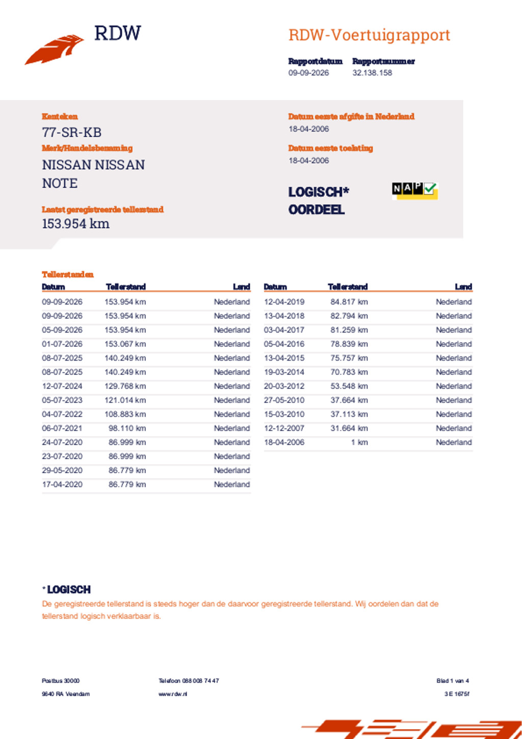 Nissan Note 1.6 First Note Automaat