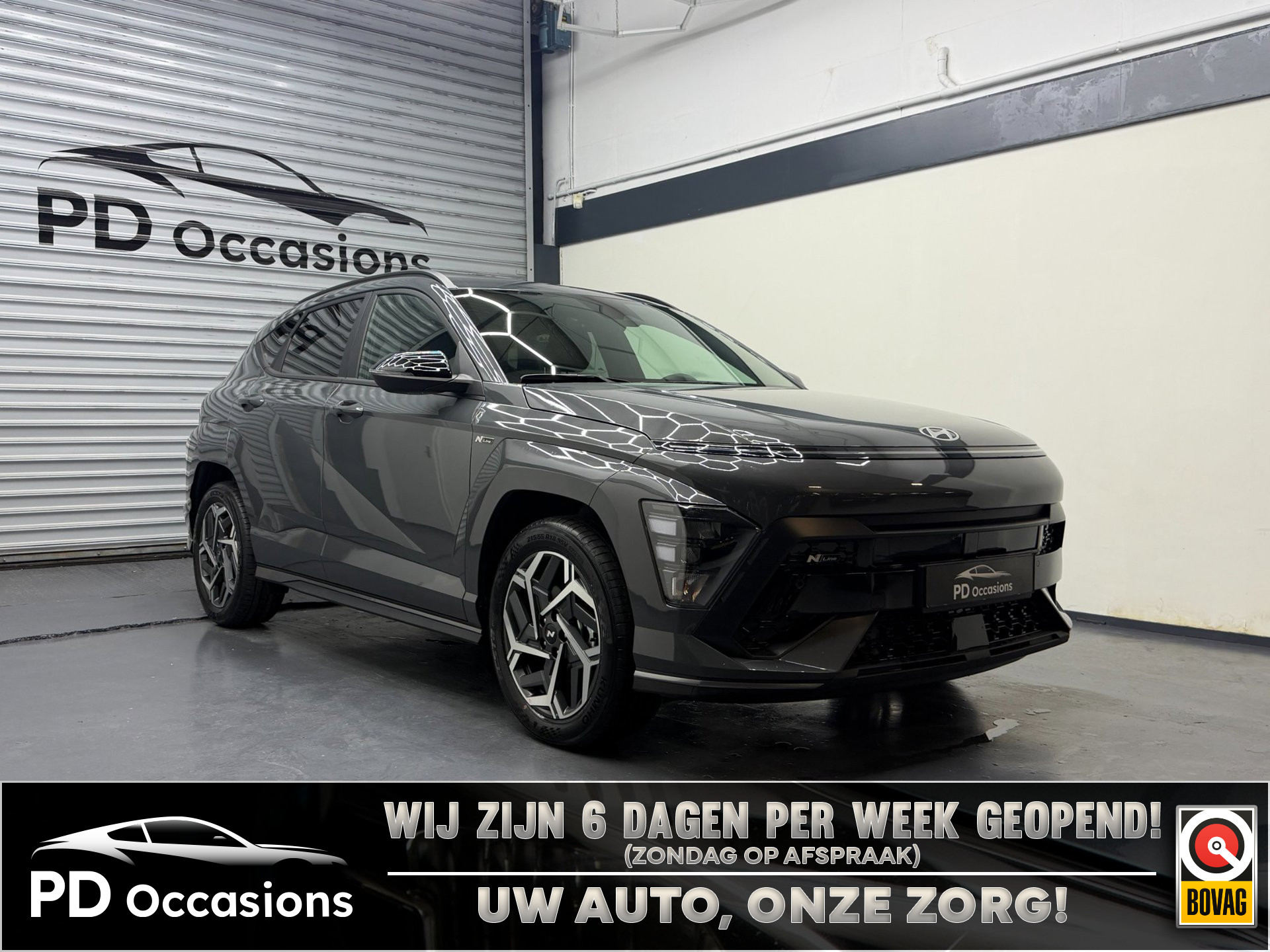 Hyundai KONA 1.6 GDI HEV N Line – Elek. Stoelen. – Camera – Clima – Carplay