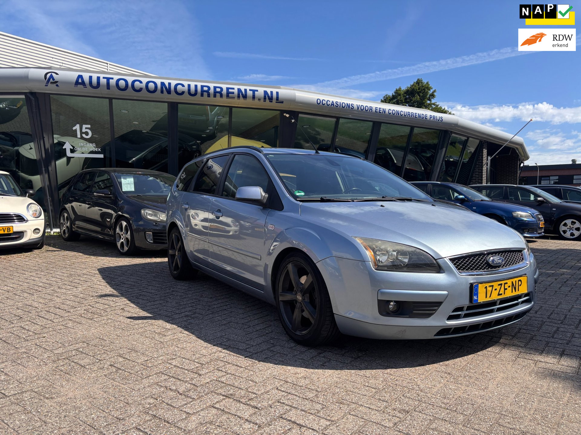 Ford FOCUS Wagon 1.8-16V Ambiente Flexifuel, Airco, Cruise control inruil mogelijk.