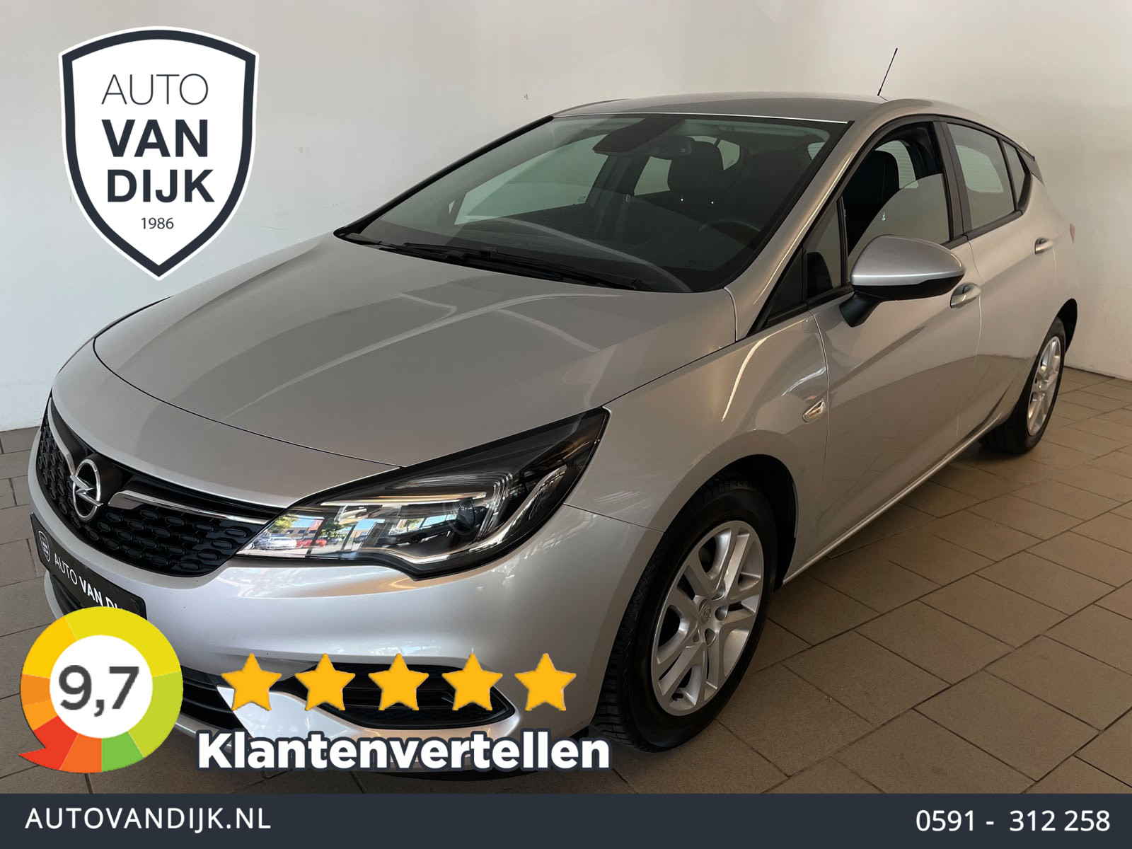Opel Astra 1.2 Business Edition AIRCO NAVI VIA APP BLUETOOTH ELEK RAMEN CENT VERG VELGEN 5DRS NIEUWSTAAT