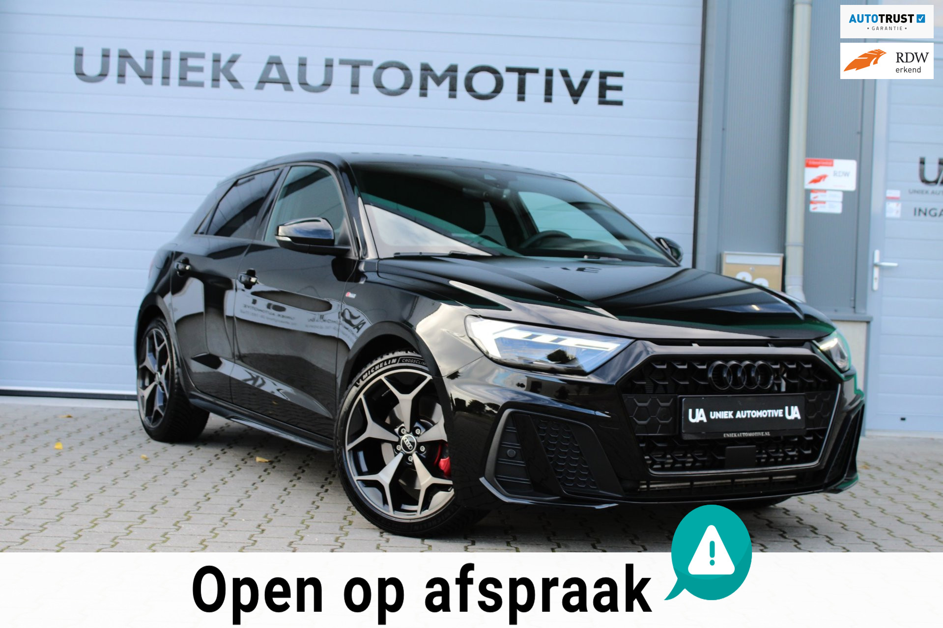 Audi A1 Sportback 40 TFSI COMPETITION | S LINE | SONOS | CAMERA | BLACK OPTIK | CARPLAY | 18″ | HALFLEDER | DODEHOEK | 5 JR GAR!