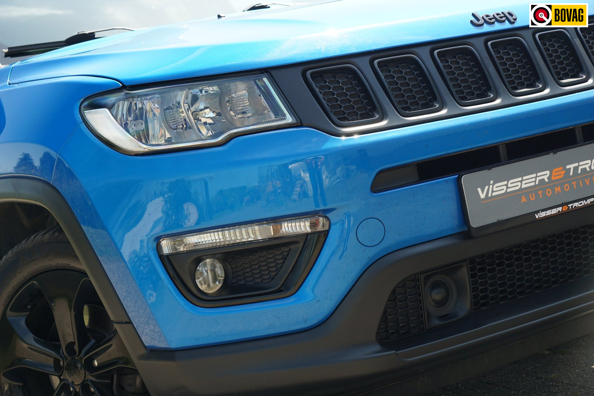 Jeep Compass 1.4 MultiAir Night Eagle FWD | Hydro Blue Metallic | NAV/Camera/Carplay/Cruise/Clima/PDC – Superstoer!