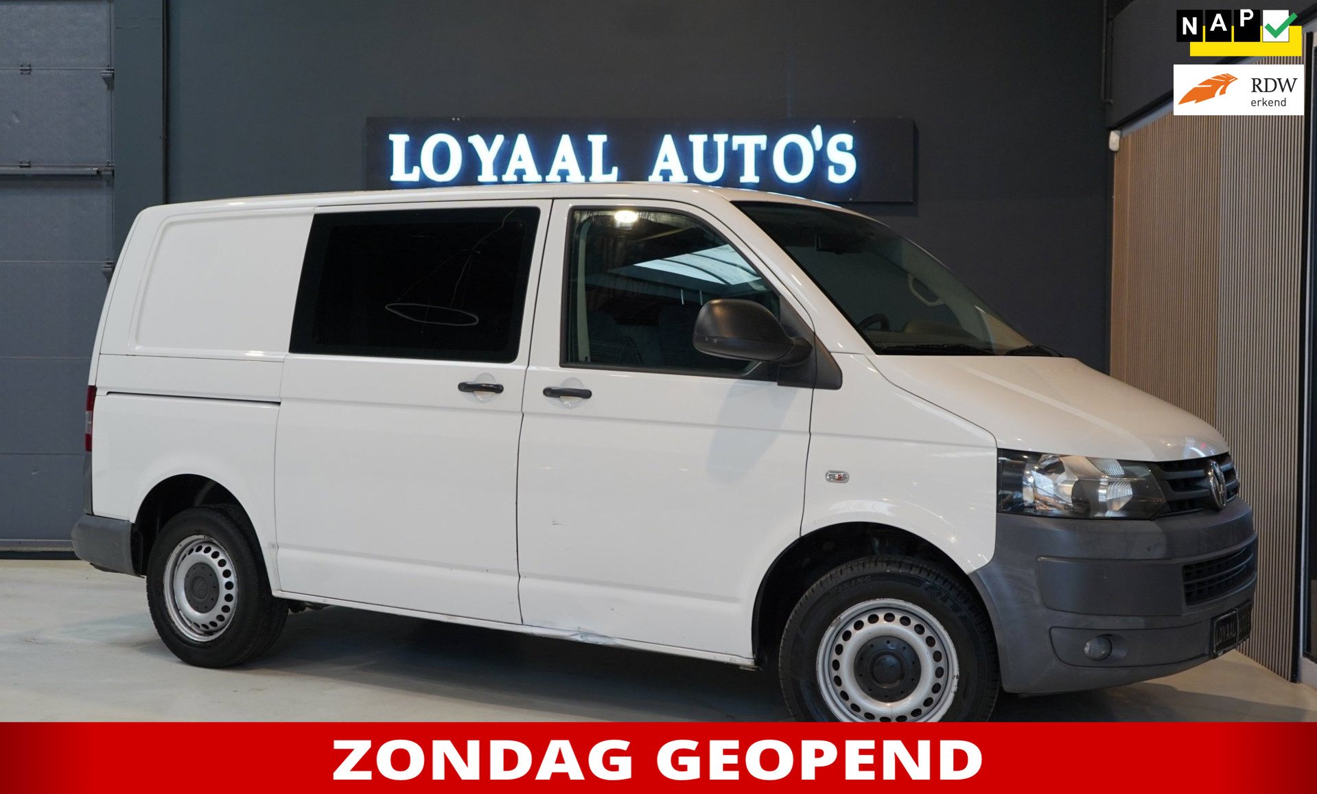 Volkswagen Transporter 2.0 TDI L1H1 DC Budgetline | AIRCO | CRUISE | TREKHAAK | NAP | APK.