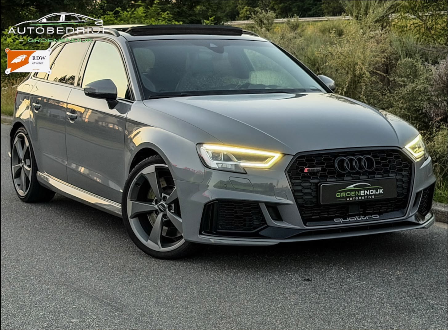 Audi A3 Sportback 2.5 TFSI RS 3 quattro PANO / B&O / RS-SEATS / RODE STICKSELS / VIRTUAL / 400PK / LANE ASSIST / CAMERA