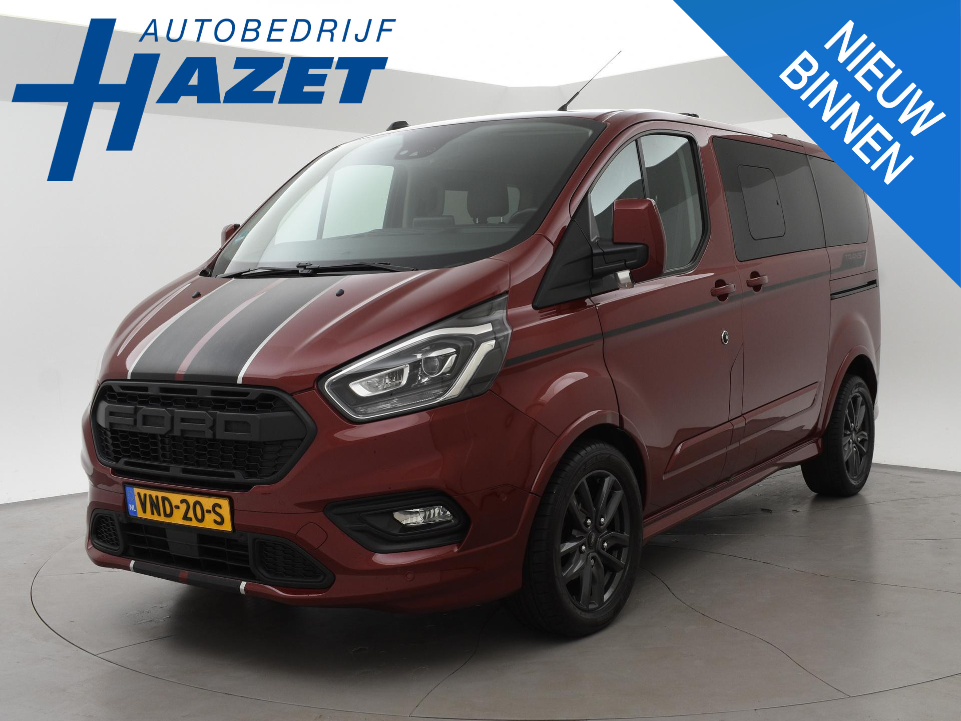 Ford Transit Custom 320 2.0 TDCI 185 PK SPORT AUT. 5-PERS DUBBEL CAB.