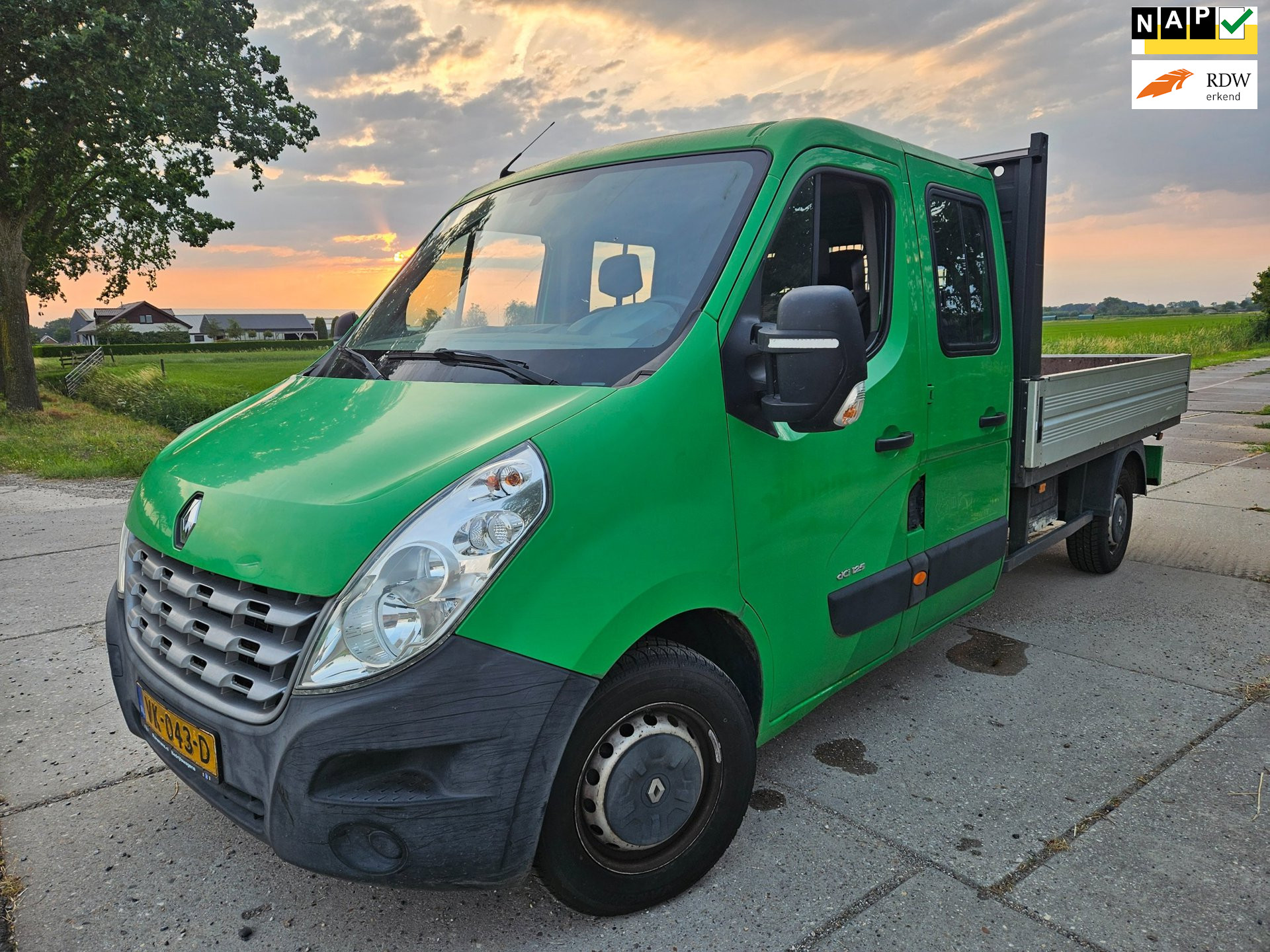 Renault Master T35 2.3 dCi L3 Eco DC/ pick-up/ dubbelcabine/ hydrolische kraantje/ euro 5