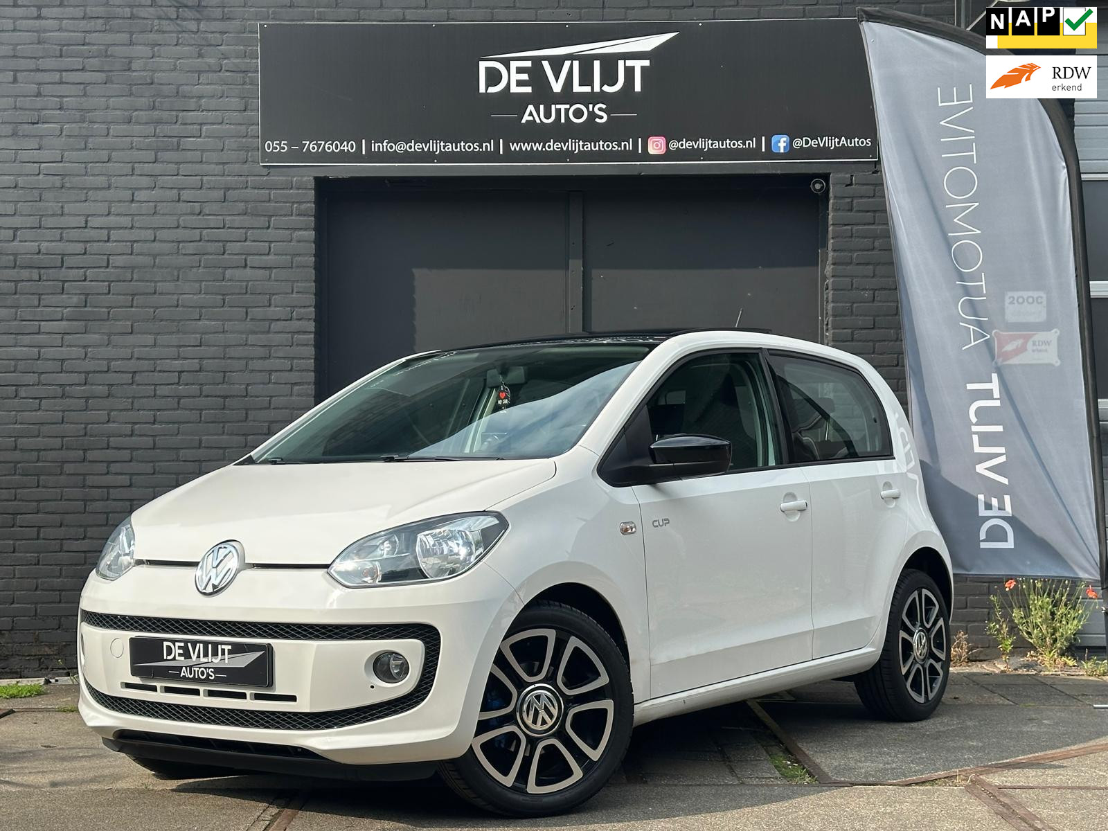 Volkswagen up! 1.0 CUP 5 DRS | Pano | Airco | Stoelverwarming | Navi | 1e Eigenaar | Alle Boekjes Aanwezig |