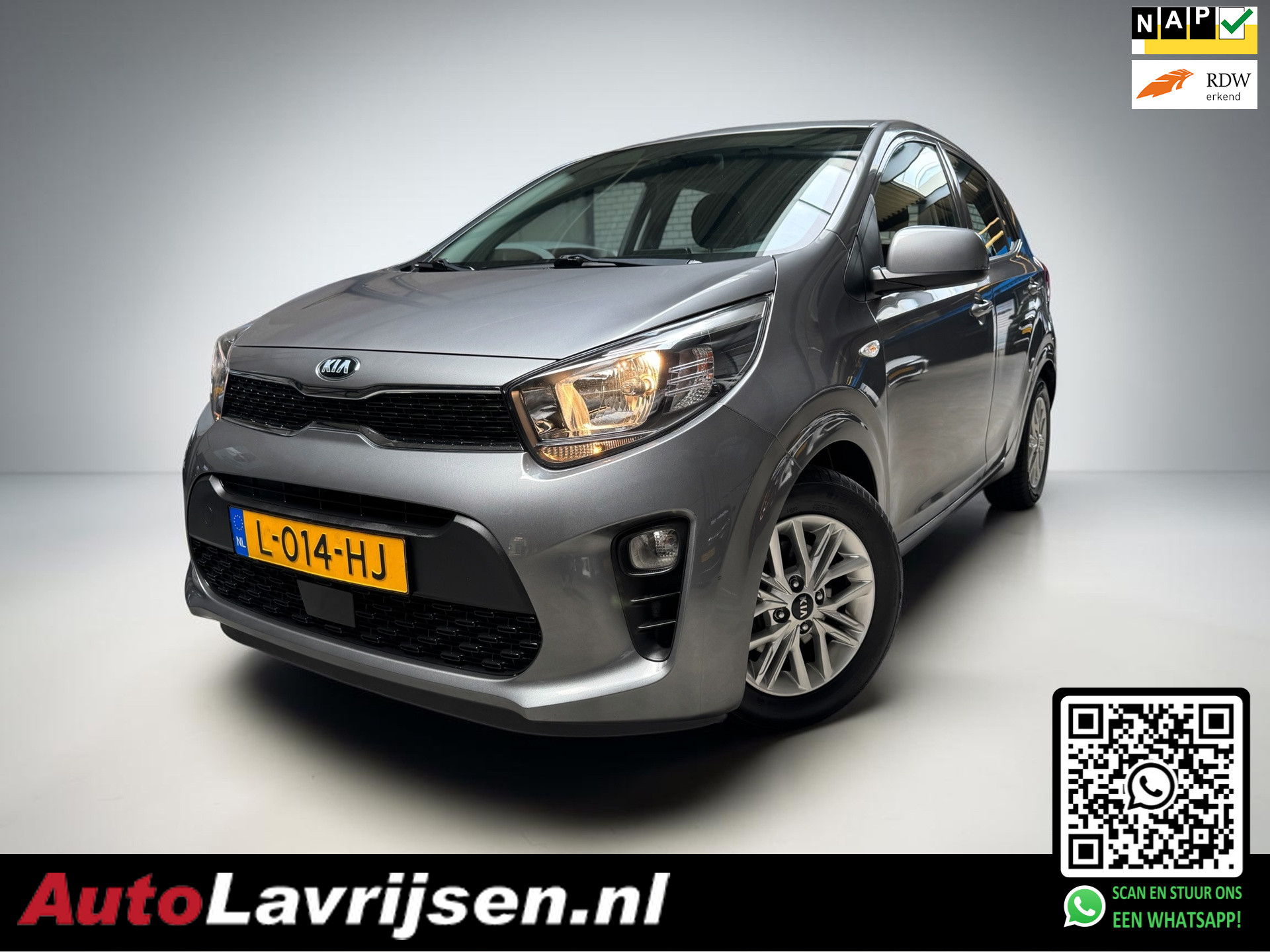 Kia Picanto DYNAMICLINE 1E EIGENAAR NL AUTO NAP APPLE CARPLAY / ANDROID / CAMERA CRUISE AIRCO LICHTMETALEN VELGEN!!