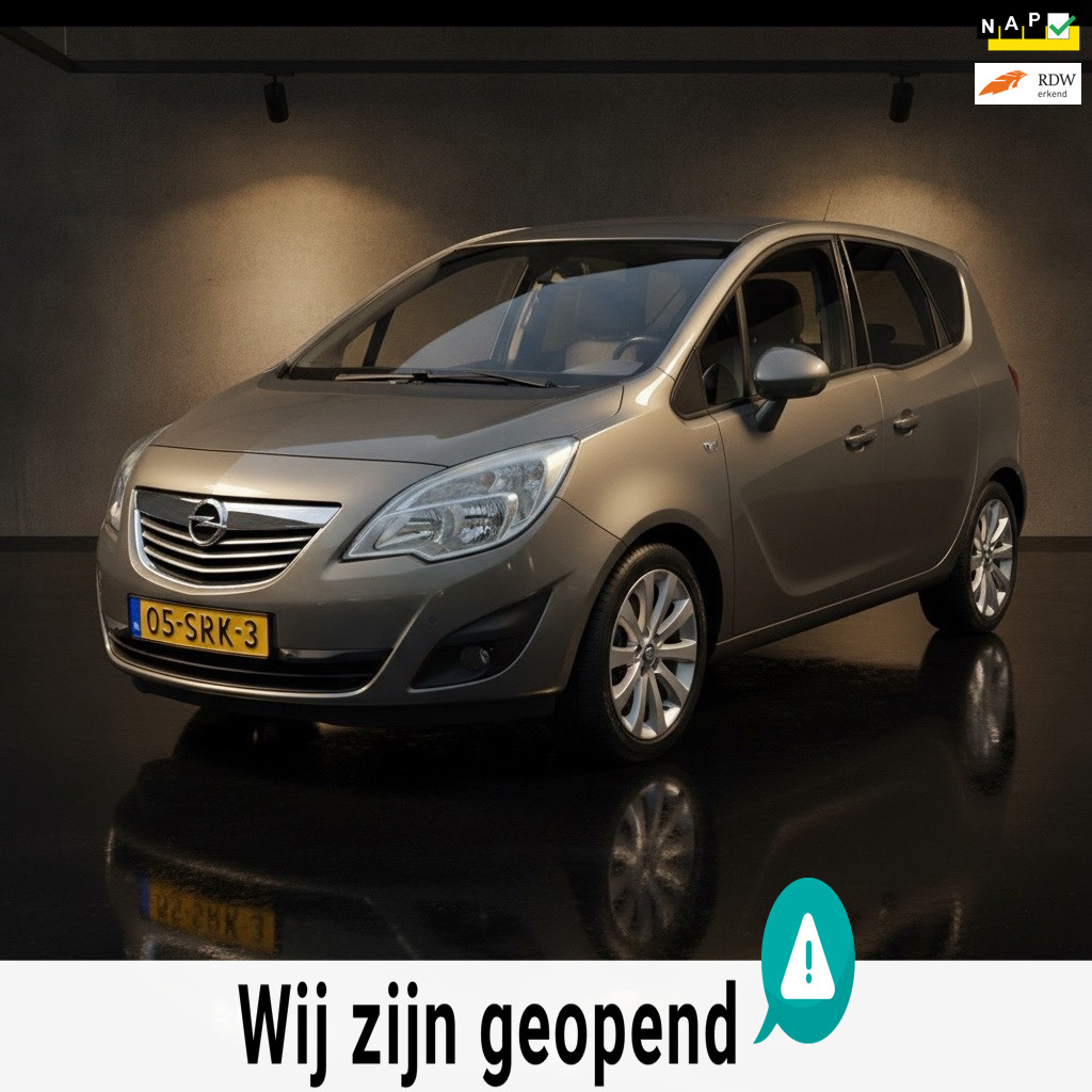 Opel Meriva 1.4 Turbo Cosmo-trekhaak-nieuwe ketting set-airco-1 jaar apk