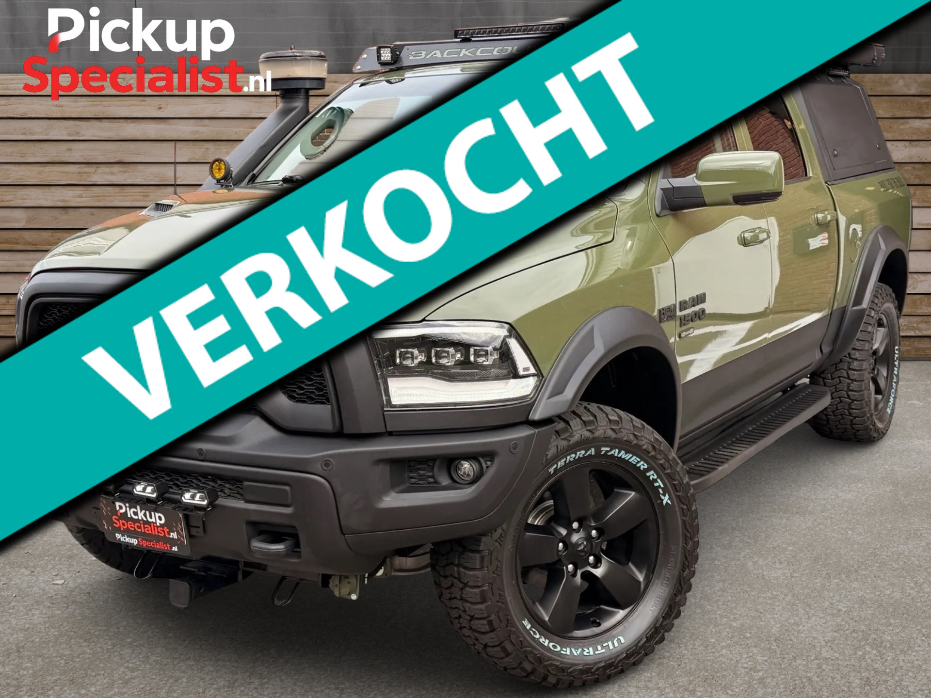 Dodge Ram 1500 5.7 V8 4×4 Crew Cab 6’4 , BACKCOUNTRY , NIEUWSTAAT , OFF ROAD PAKKET , DAKTENT , LUIFEL , UNIEK