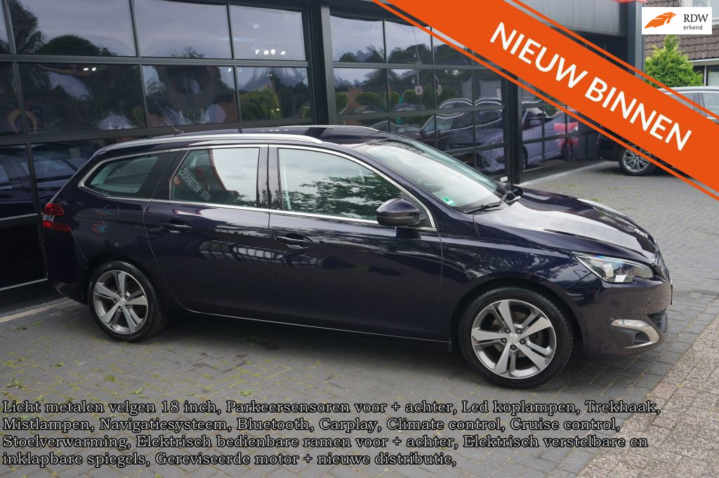 Peugeot 308 SW 1.2 PureTech Blue Lease GT-line, Clima, CC, Navi, Led, Trekhaak,
