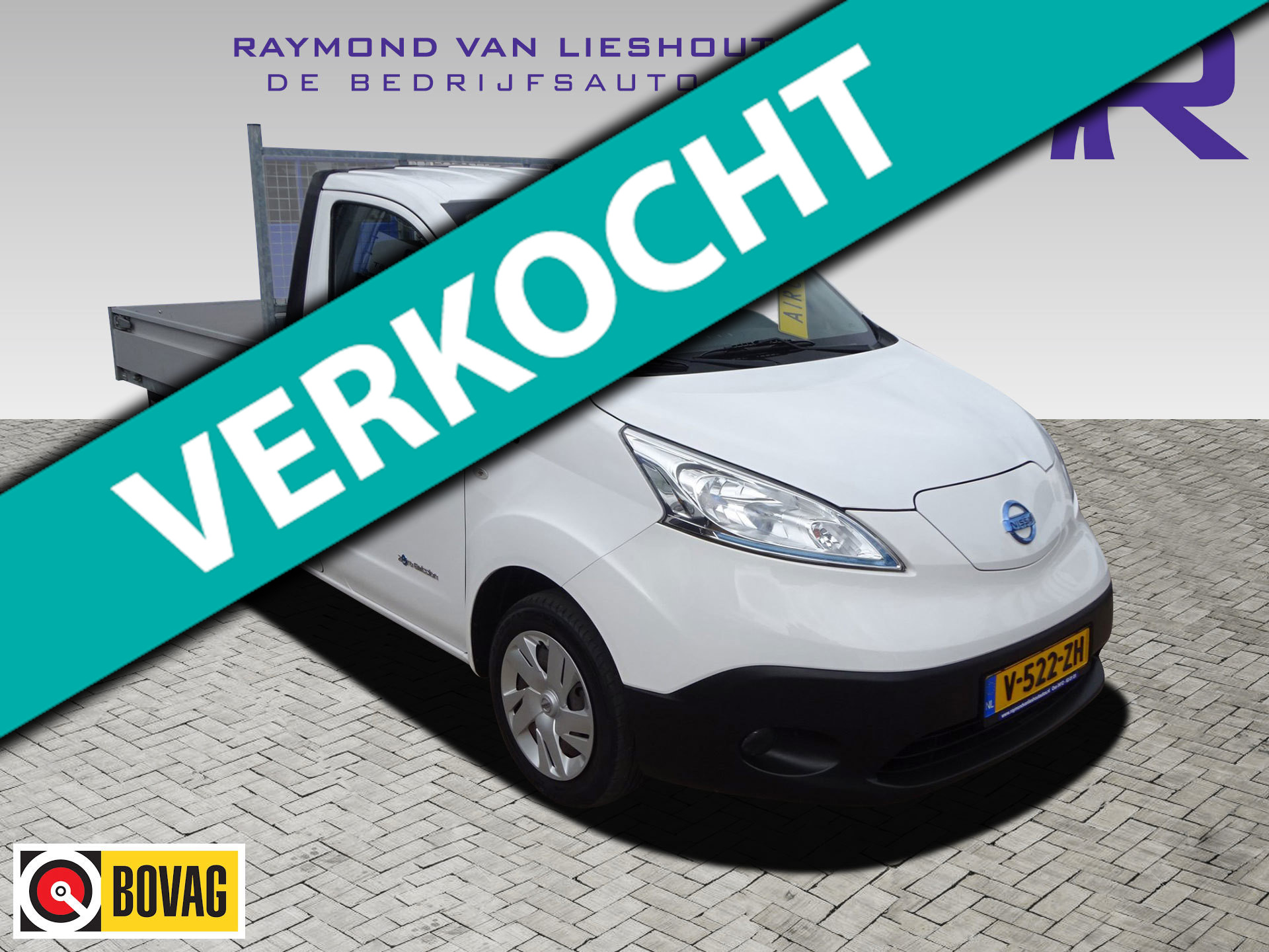 Nissan E-NV200 Business 40 kWh 2.ZERO S.O.H 91% ( Grotere accu ) KIPPER PICK UP OPEN LAADBAK AIRCO NAVIGATIE
