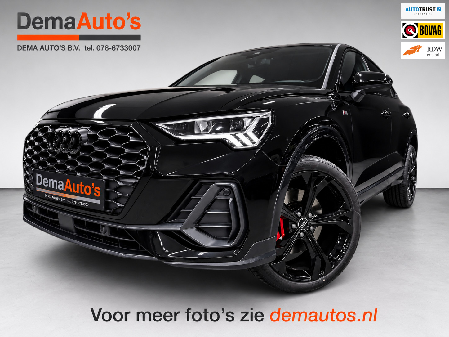 Audi Q3 Sportback 35 TFSI 2X S-LINE BLACKLINE 20” SFEERVERL/CARPLAY/ADAPT-CR/DAB/SONOS/ELECTR-STOELEN///