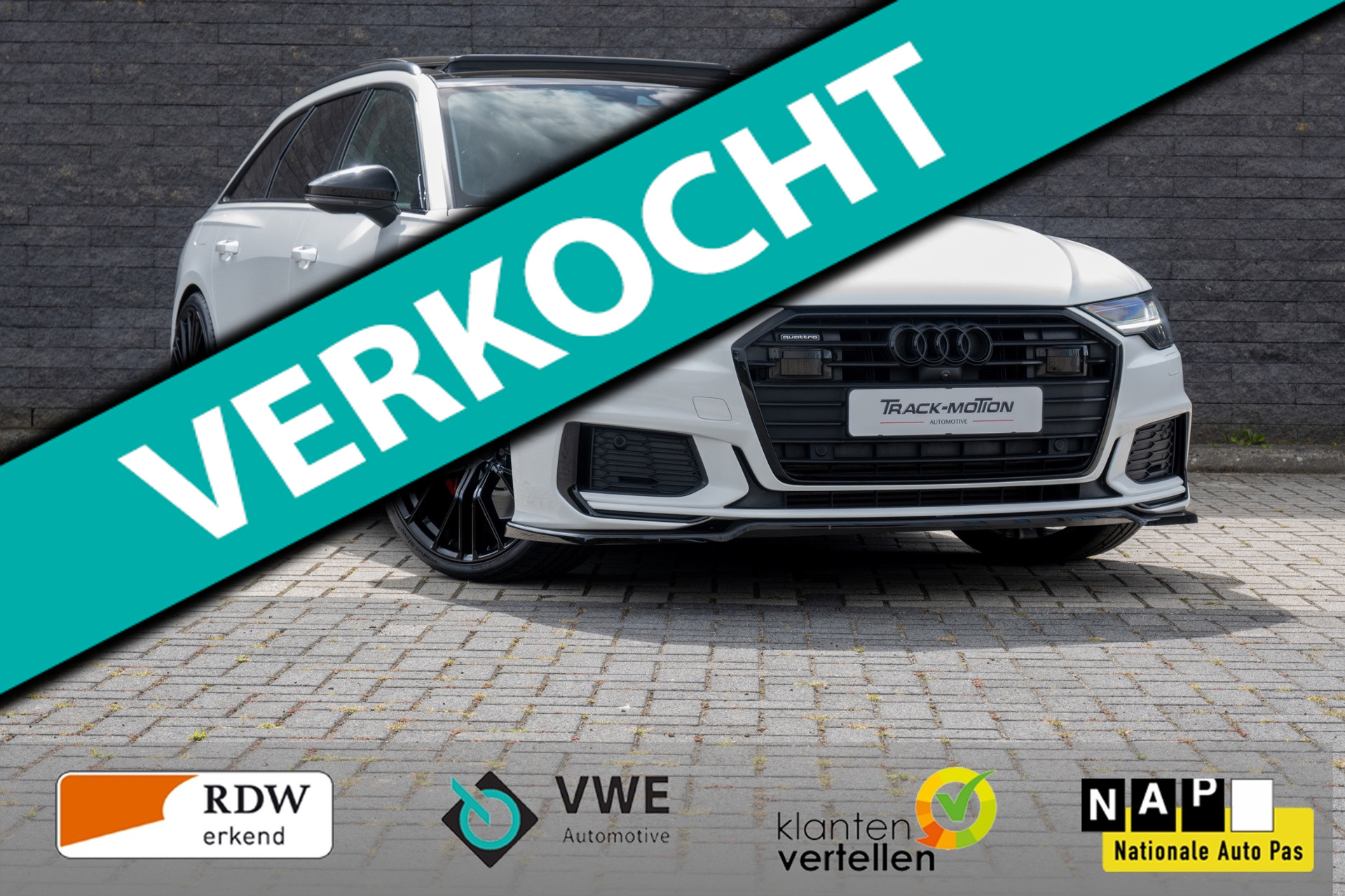 Audi A6 Avant 55 TFSI e quattro Competition Panoramadak White & Black