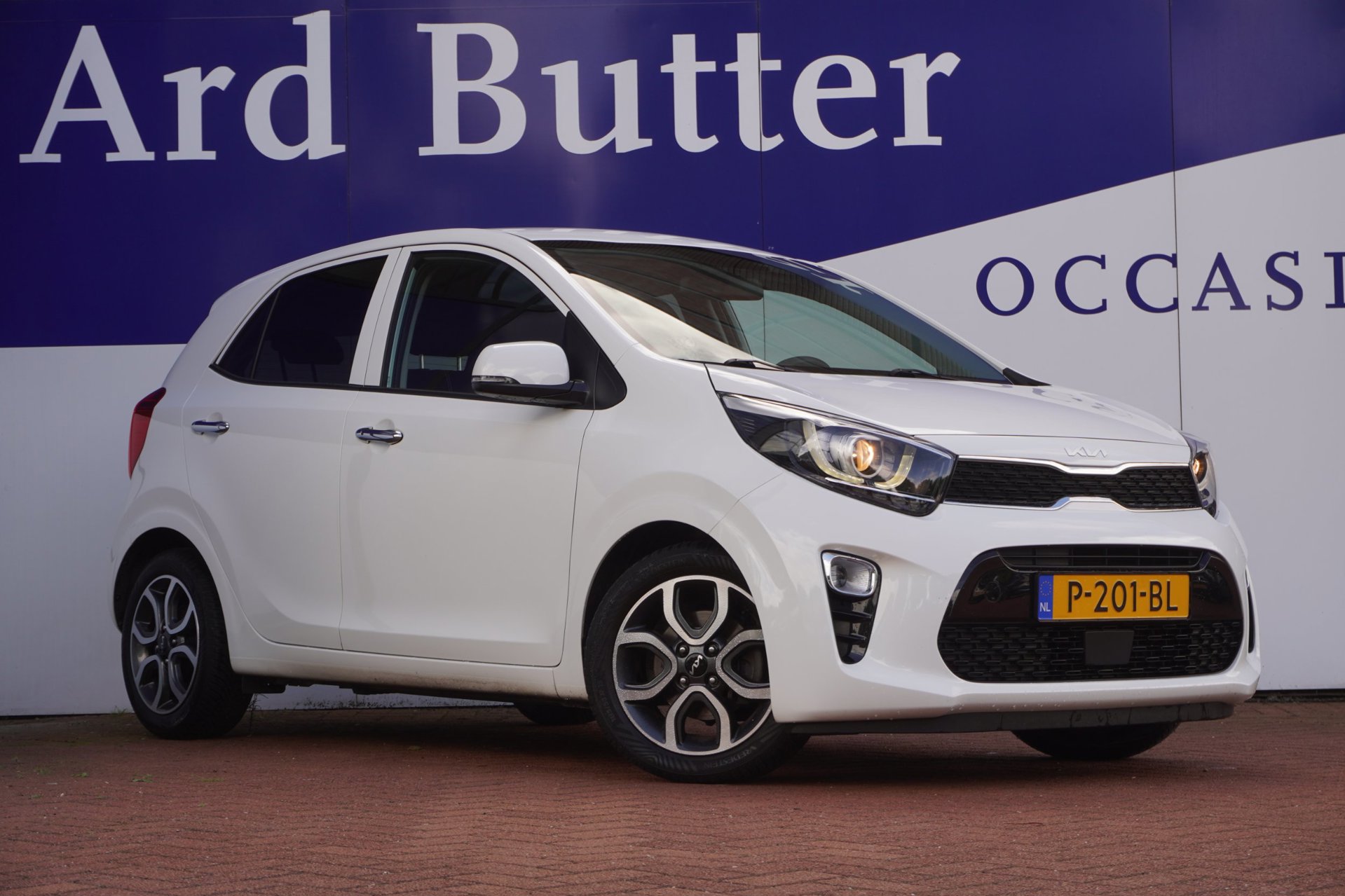 Kia Picanto 1.0 DPi DynamicPlusLine+Ecc+Led+Breed-Navigatie+camera+cruise+Leder-Multie-stuur = 37 DKM !!