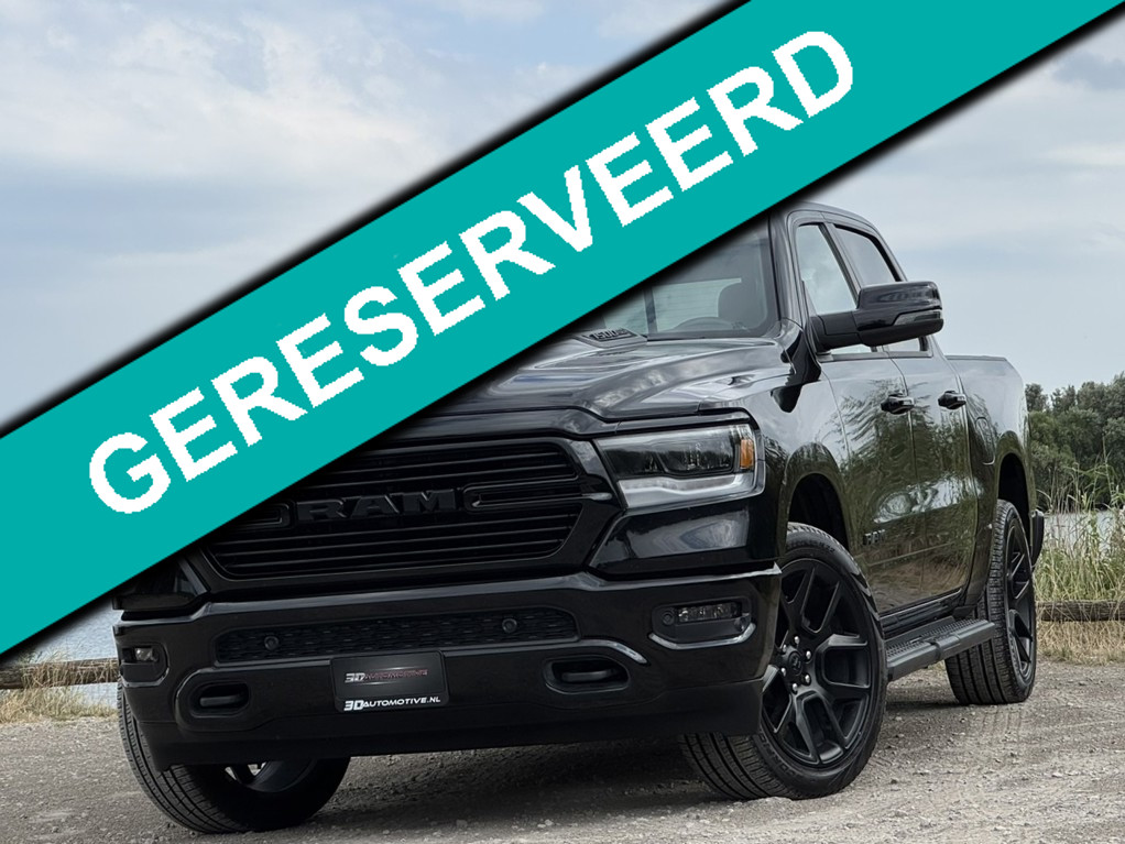 Dodge Ram 1500 LARAMIE NIGHT 5.7L V8, 1E EIG, DIGITAL CLUSTER, BLIS, H&K, CARVEN EXHAUST, 12 INCH SCREEN, 22 INCH