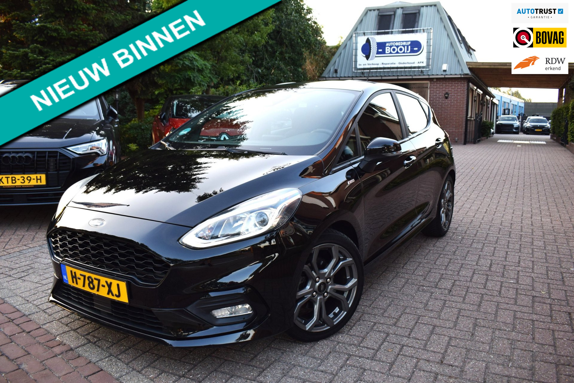 Ford Fiesta 1.0 EcoBoost Titanium ST-LINE AIRCO-ECC/NAVI/CRUISE/CARPLAY/XENON/BLUETOOTH/6 BAK/PDC/STOEL STUUR EN VOORRUIT VERW/USB