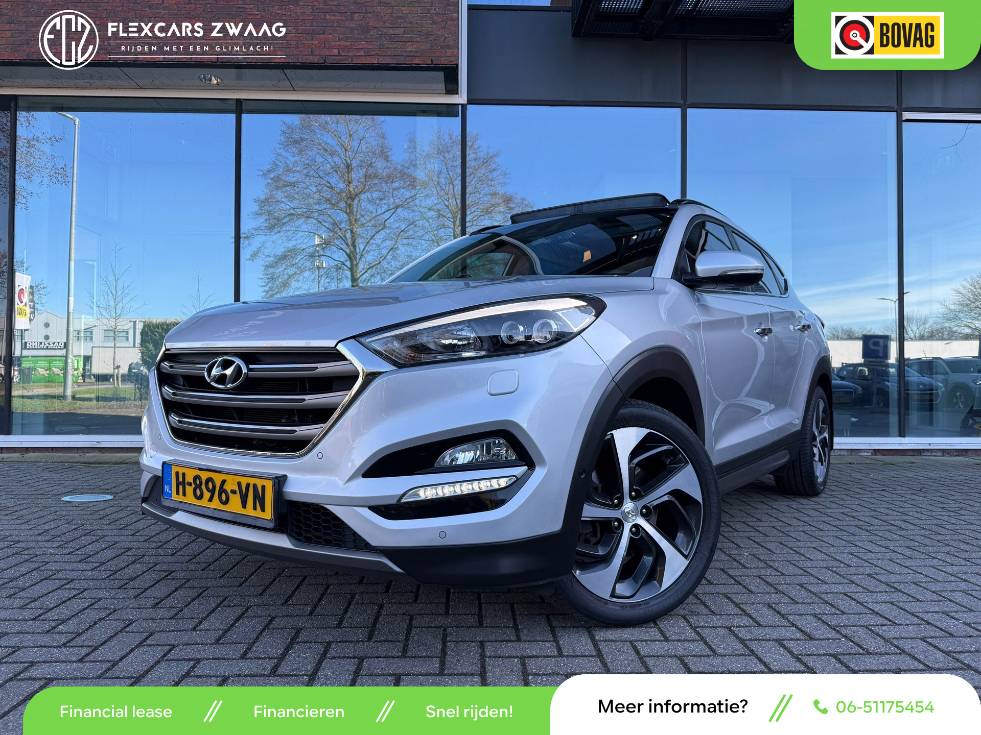 Hyundai Tucson 1.6 T-GDi Premium 4WD – Automaat – Pano/schuifdak – Leder – Navi – Winterpakket