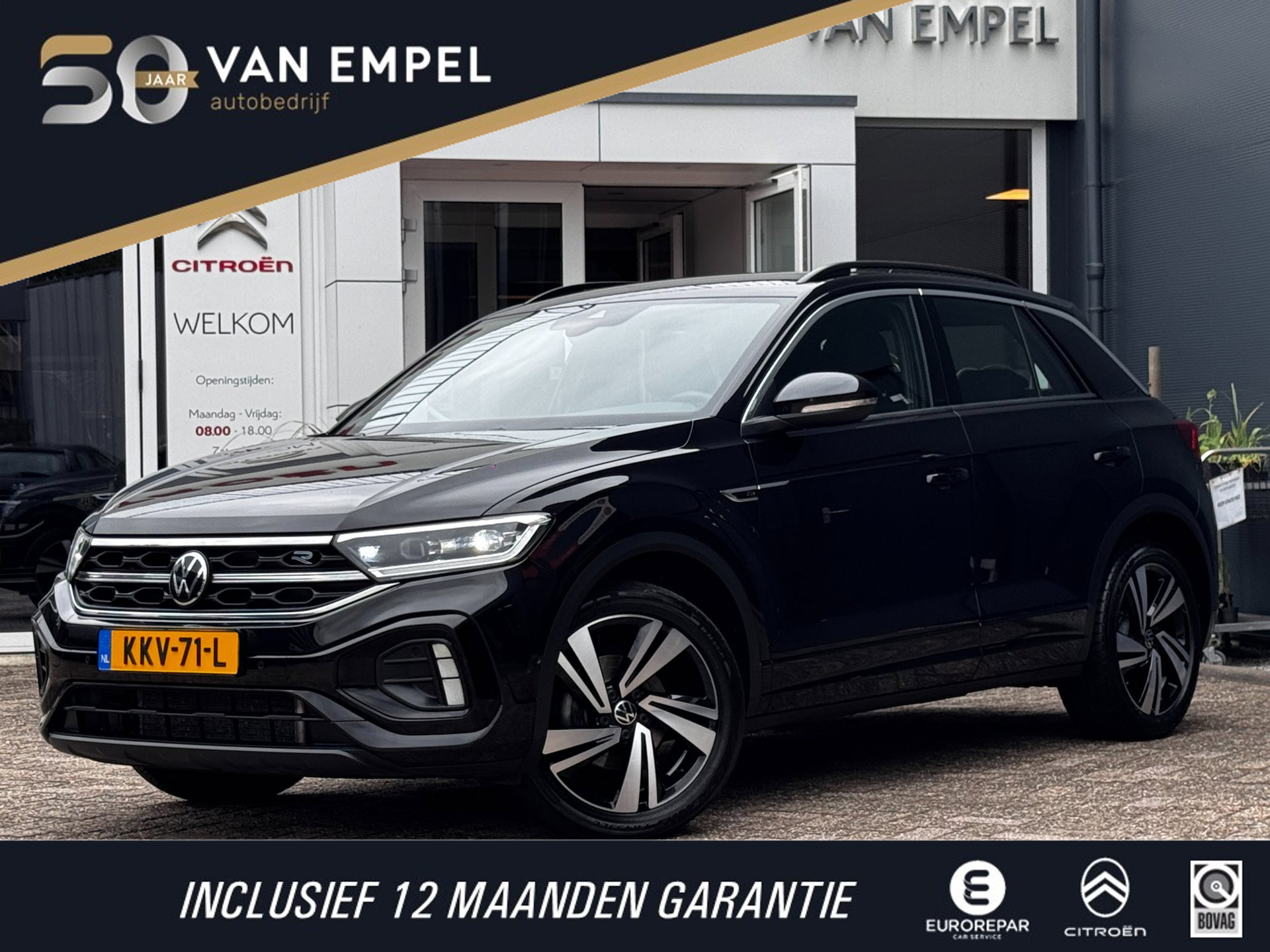 Volkswagen T-Roc 1.5 TSI R-Line | 150 PK | Trekhaak | IQ-Light | Camera | Stoelverwarming | Beats | PDC Rondom |