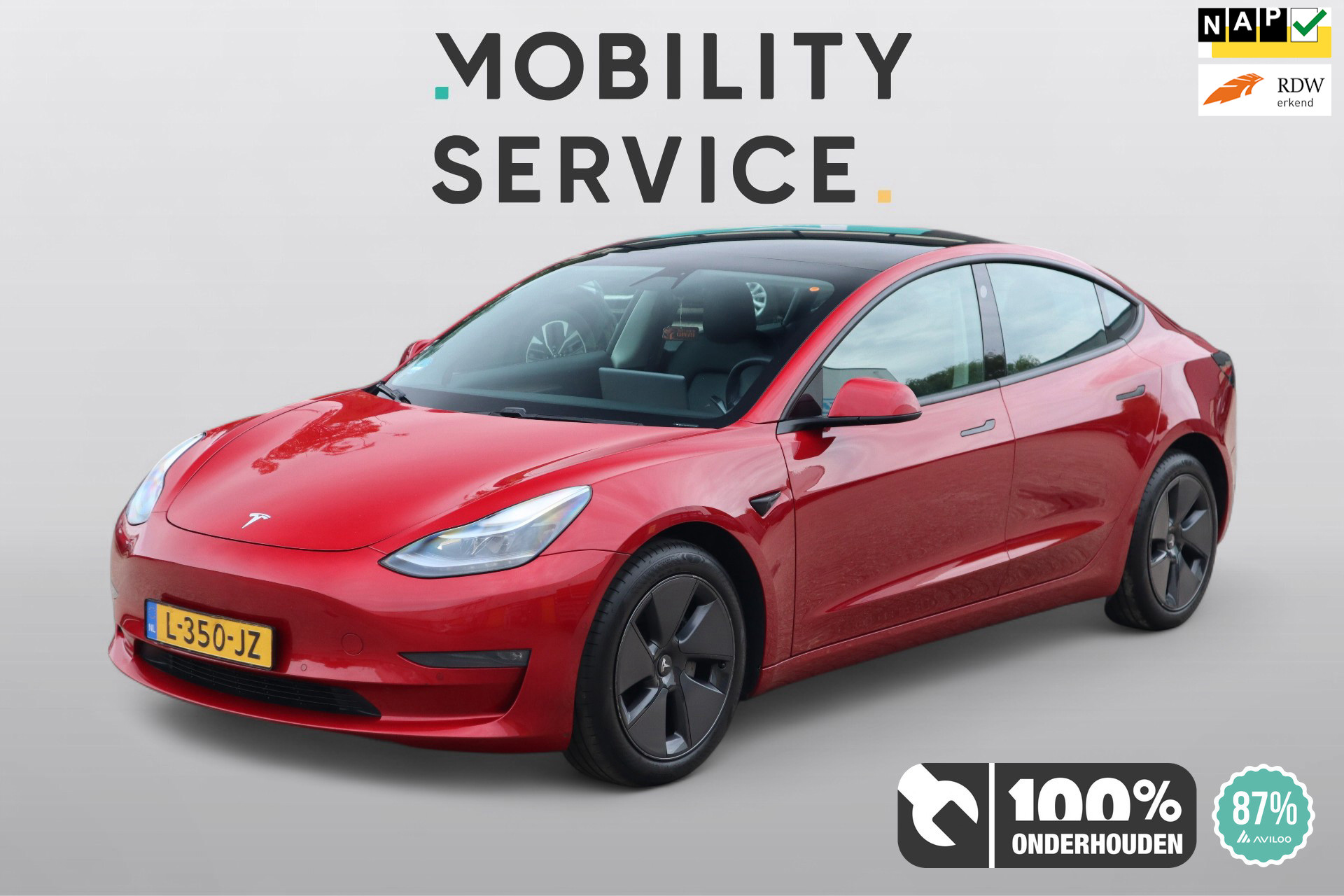 Tesla Model 3 Long Range AWD 75 kWh SOH 87% AutoPilot wpomp facelift