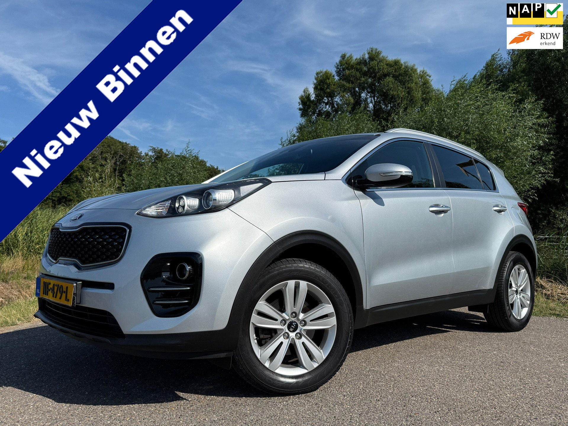 Kia Sportage 1.6 GDI DynamicLine | Camera | Apple CarPlay/Android Auto | LKAS | Clima | Navi | 17″ Velgen | PDC | Cruise | LED |