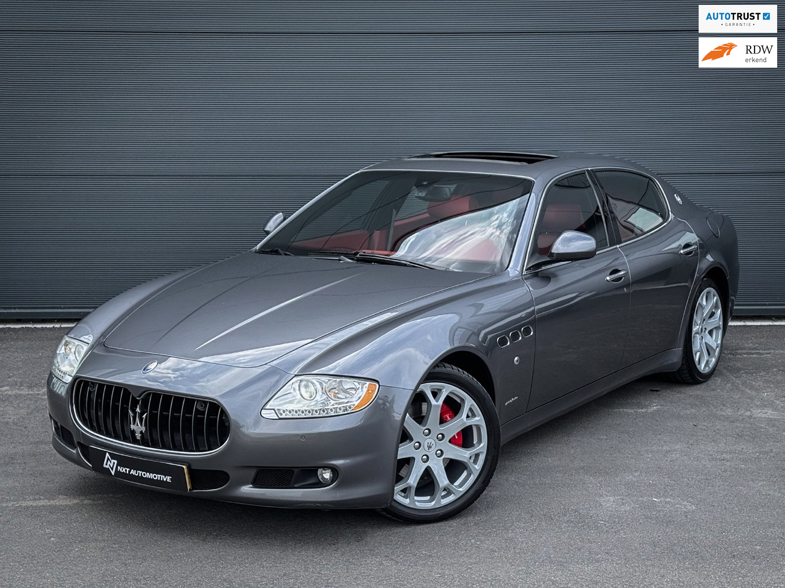 Maserati Quattroporte 4.2 Bose, Massage, schuif/kanteldak, Rode Leder interieur, 19” velgen, Navi