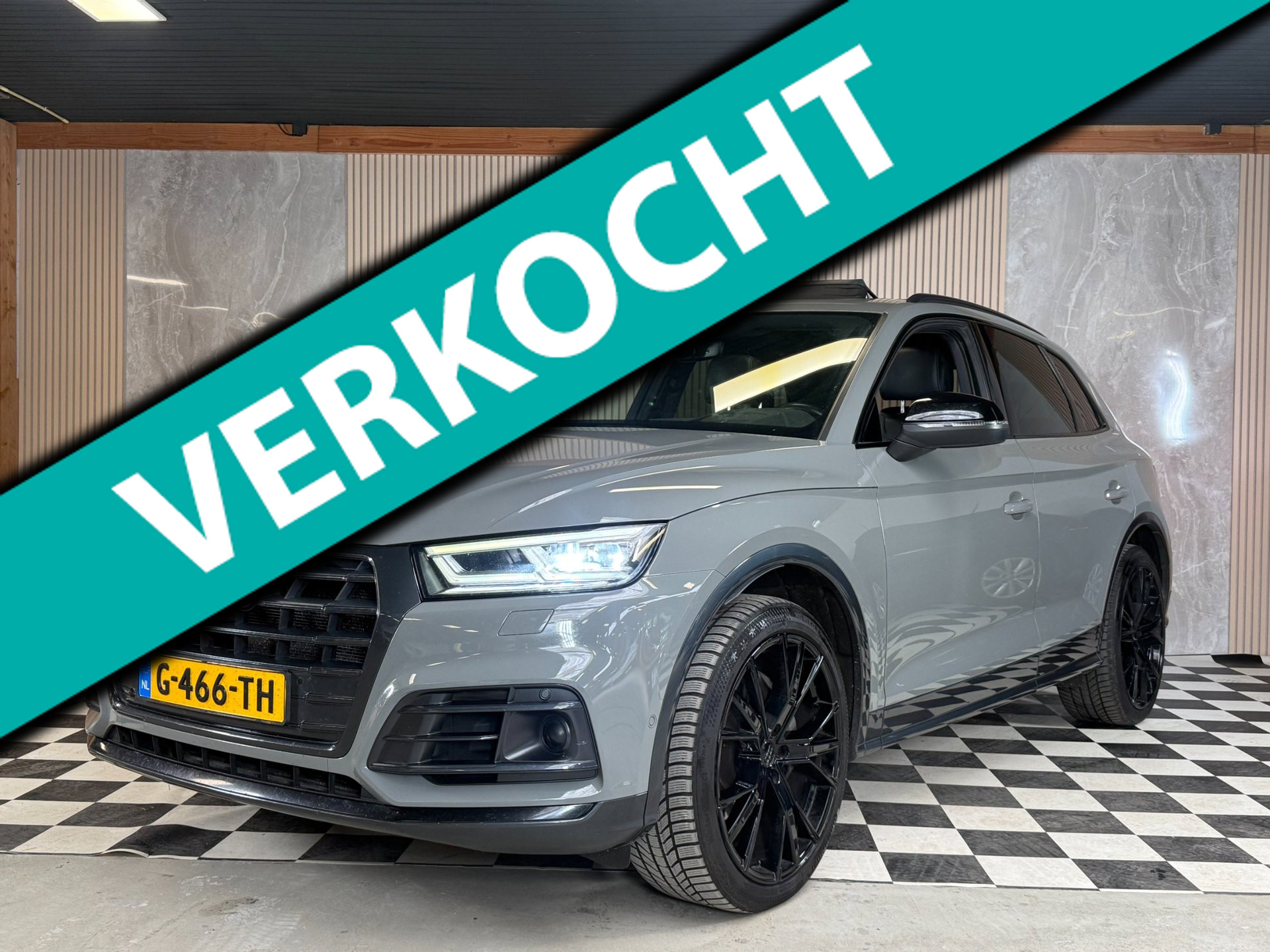 Audi Q5 3.0 SQ5 TDI Quattro Sport S Line Black Edition BTW Nardo Grey Alle Opties! Pano Head-Up Trekhaak