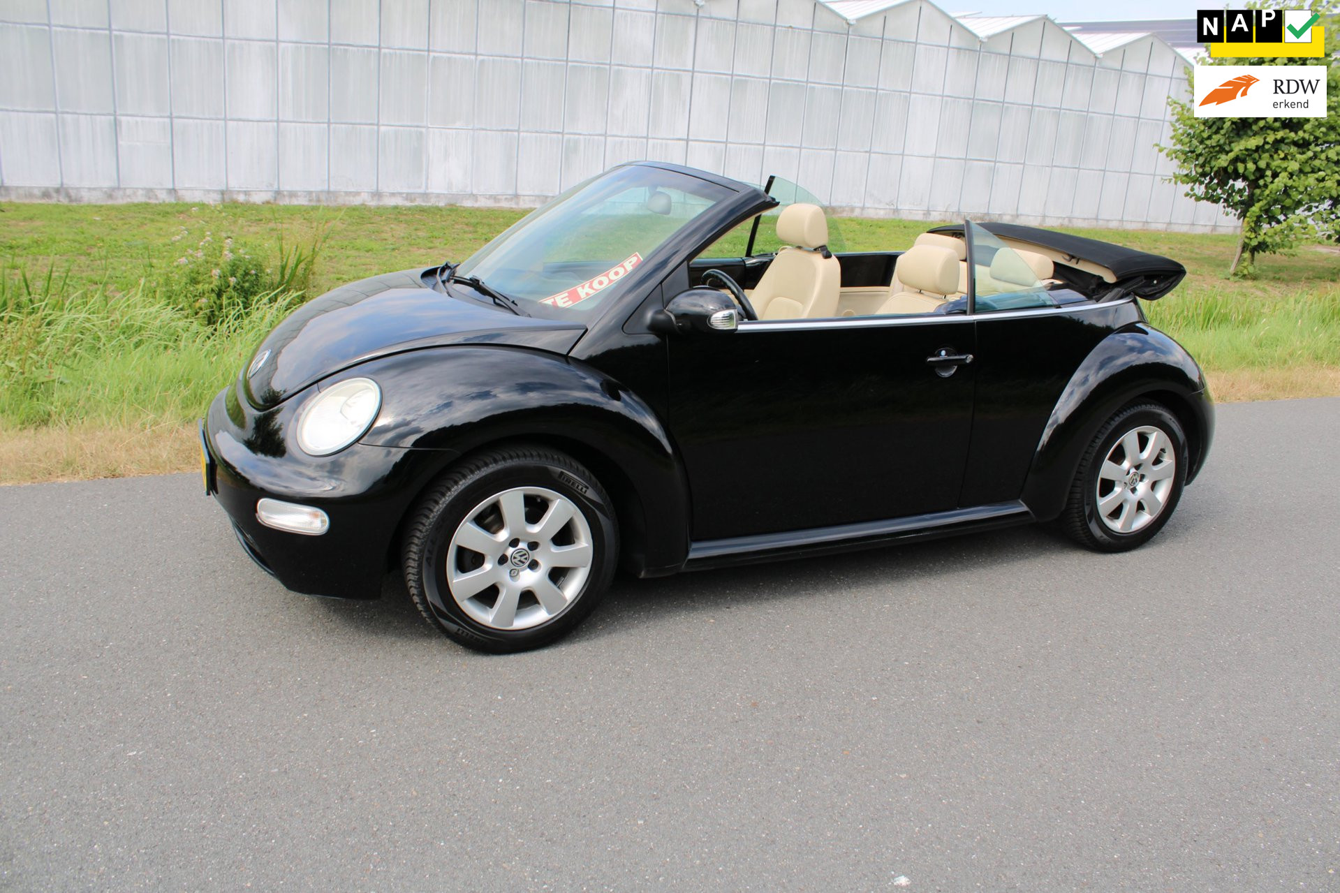 Volkswagen New Beetle Cabriolet 1.6 met Leder en Airco en elektrische Kap