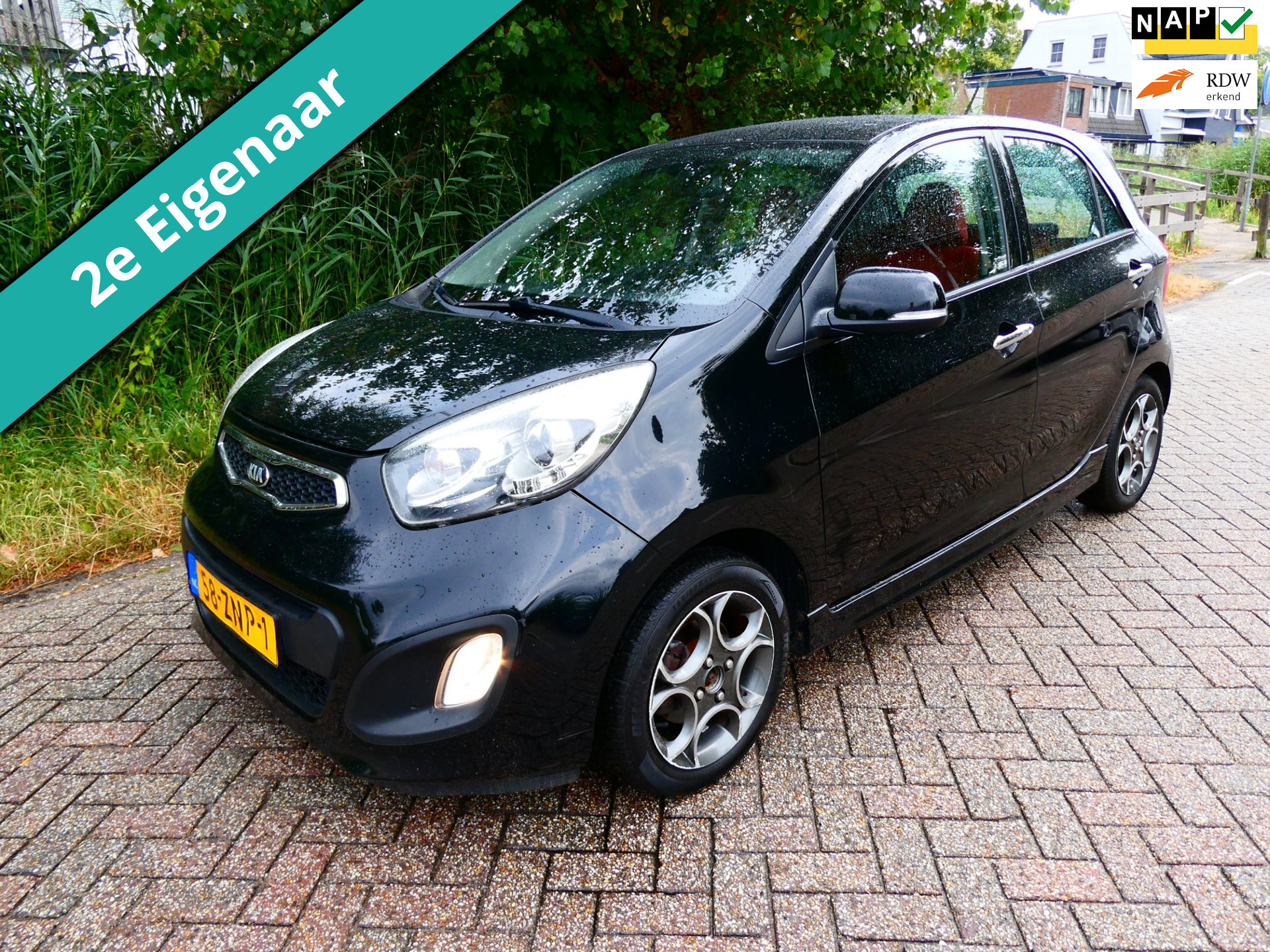 Kia Picanto 1.0 CVVT ISG Design Ed. 2e eig. Airco Leder LED PDC Trekhaak Zuinig