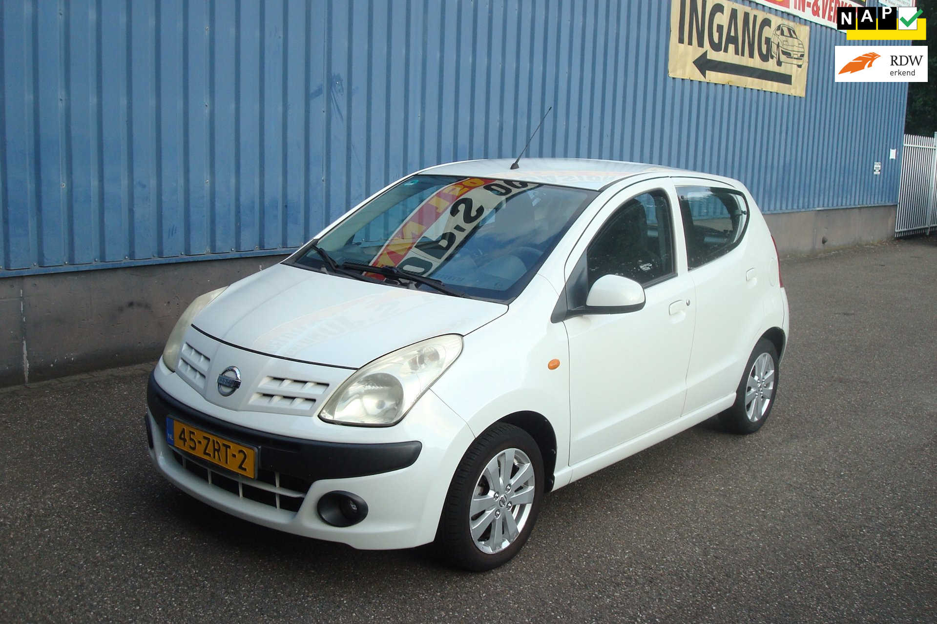 Nissan Pixo 1.0 Look, Airco, Parelmoer wit, 5 deurs, Trekhaak