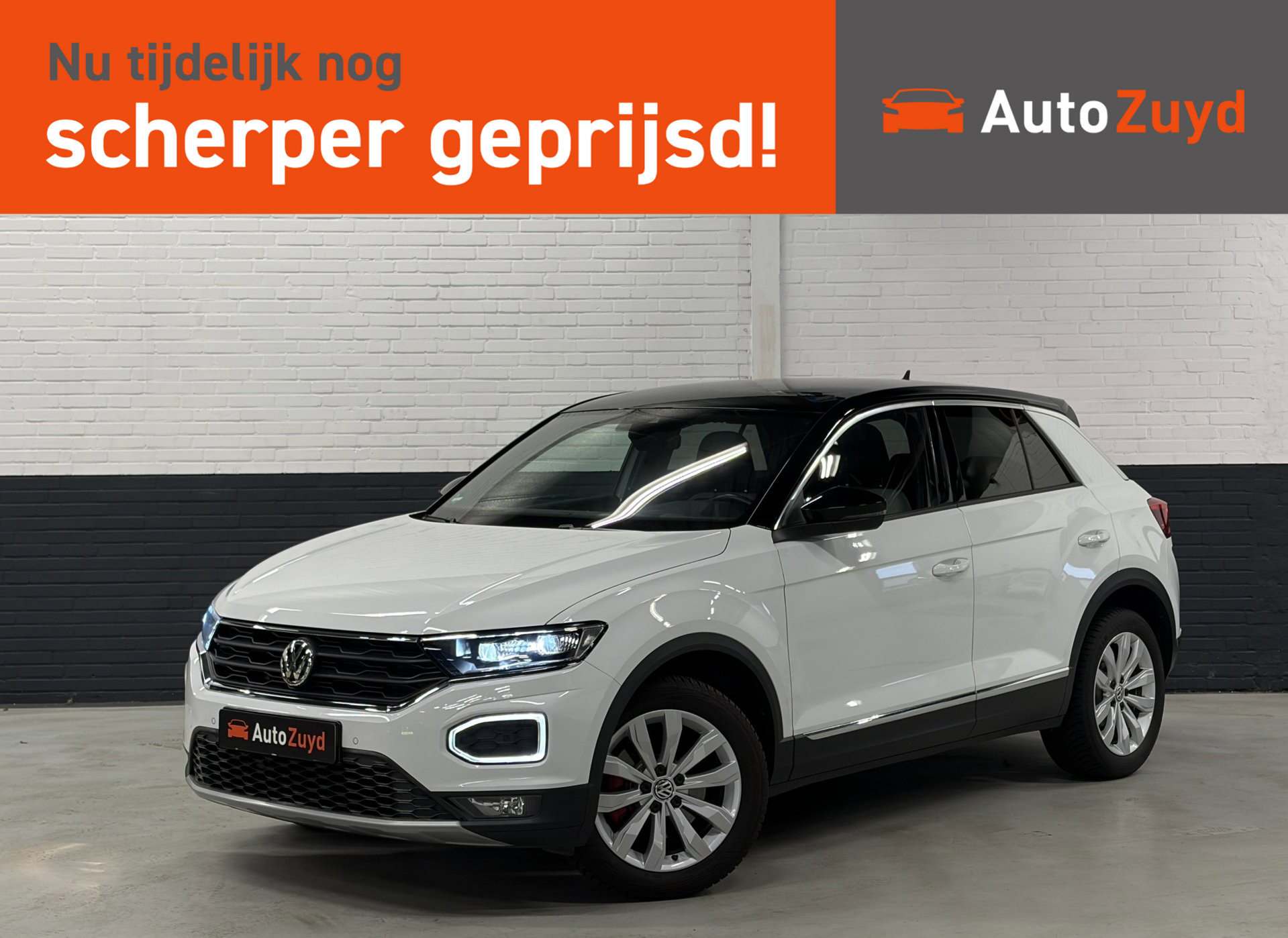 Volkswagen T-Roc 1.5 TSI Sport 150pk / LED / Navi / Clima / Parkpilot / Stoelverwarming