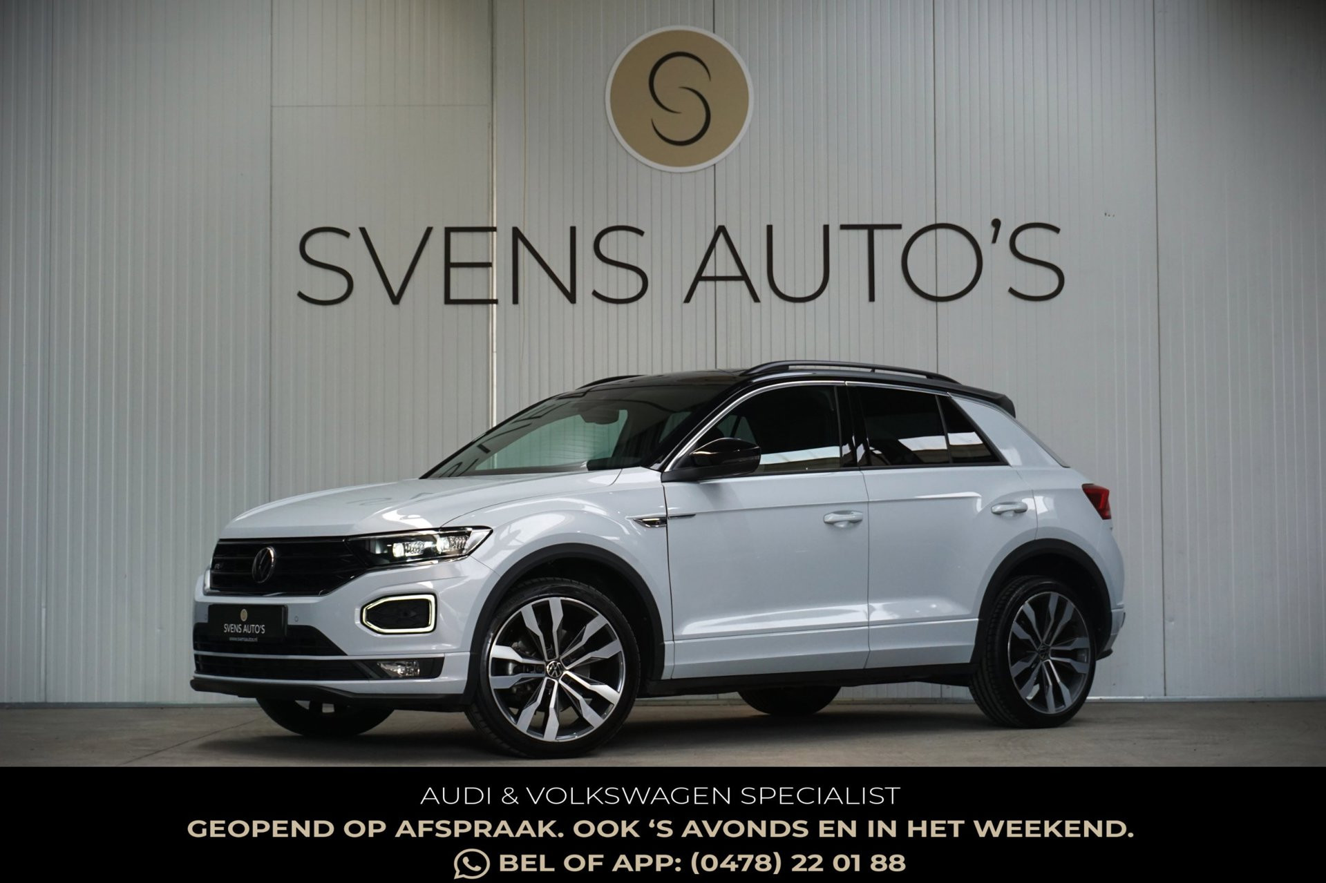 Volkswagen T-Roc 1.5 TSI 150pk R-Line Virtual|LED|Suzuka 19″|White Silver