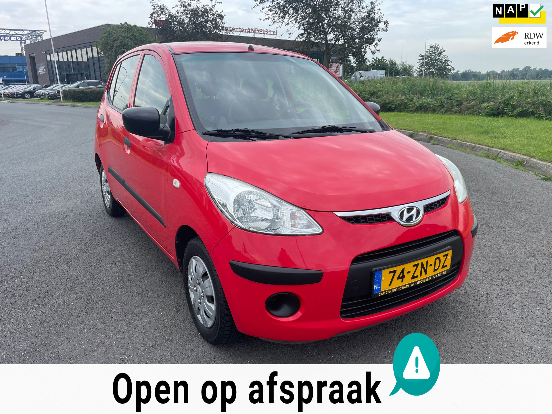 Hyundai i10 1.1 Active, 5drs, Elektr ramen, Radio CD speler, Geen import, Nap, Mooie kmstand!
