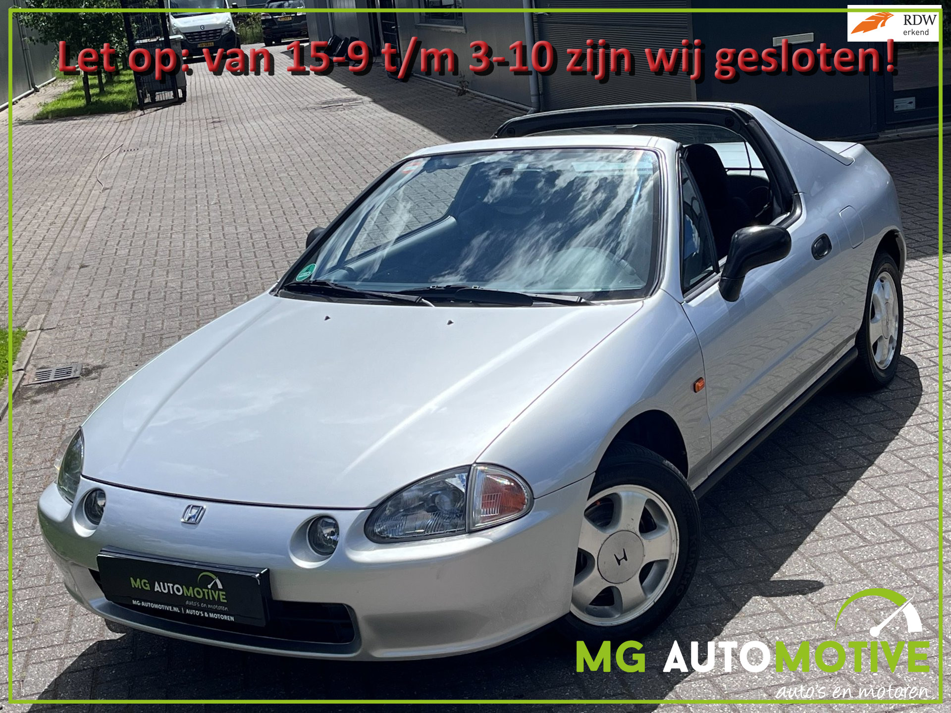 Honda CRX 1.6 CRX ESi | Targa | Nette auto | Weinig km | Onderhoud compleet!