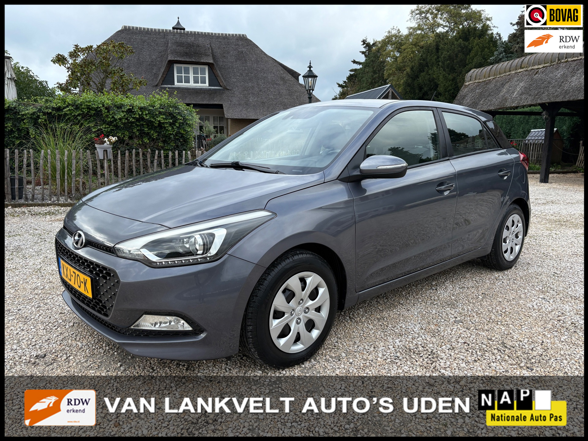 Hyundai i20 1.2 84pk i-Motion Airco, Cruise, LED